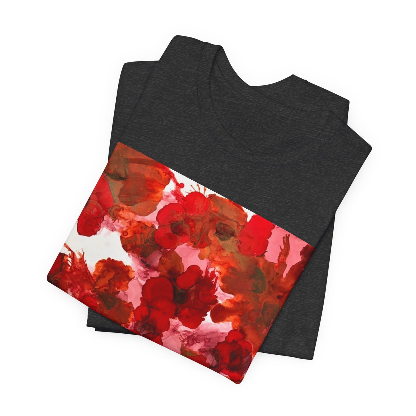 Floral Watercolor Poppy Tee — Red Blossom Graphic T-Shirt
