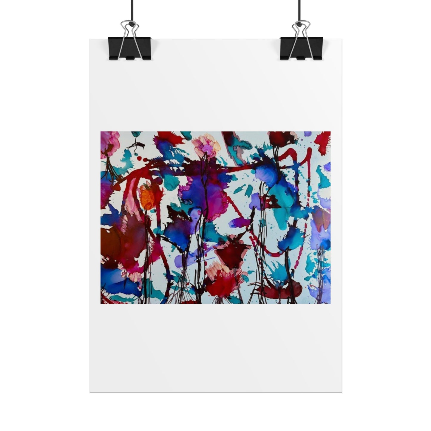 Vibrant Abstract Art Print "In Bloom"