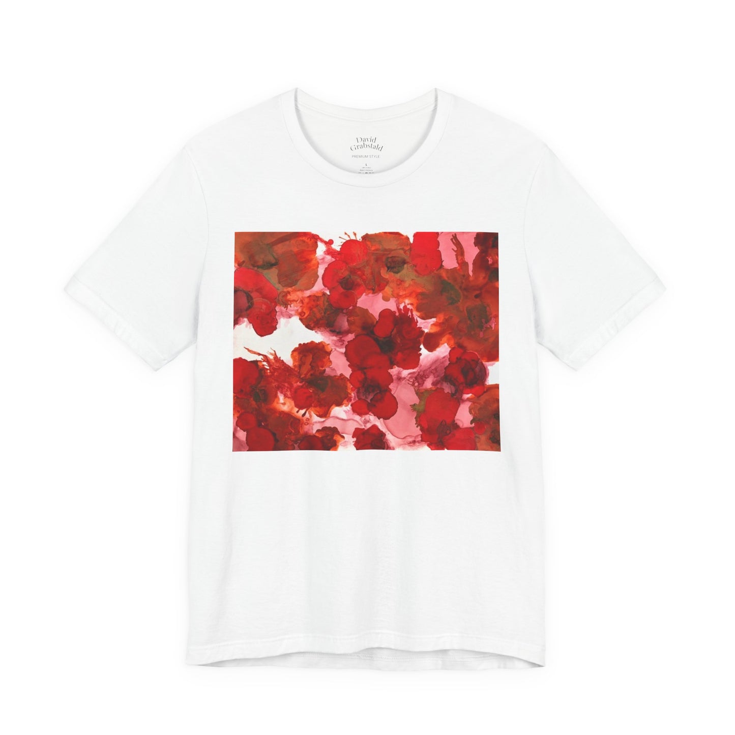 Floral Watercolor Poppy Tee — Red Blossom Graphic T-Shirt