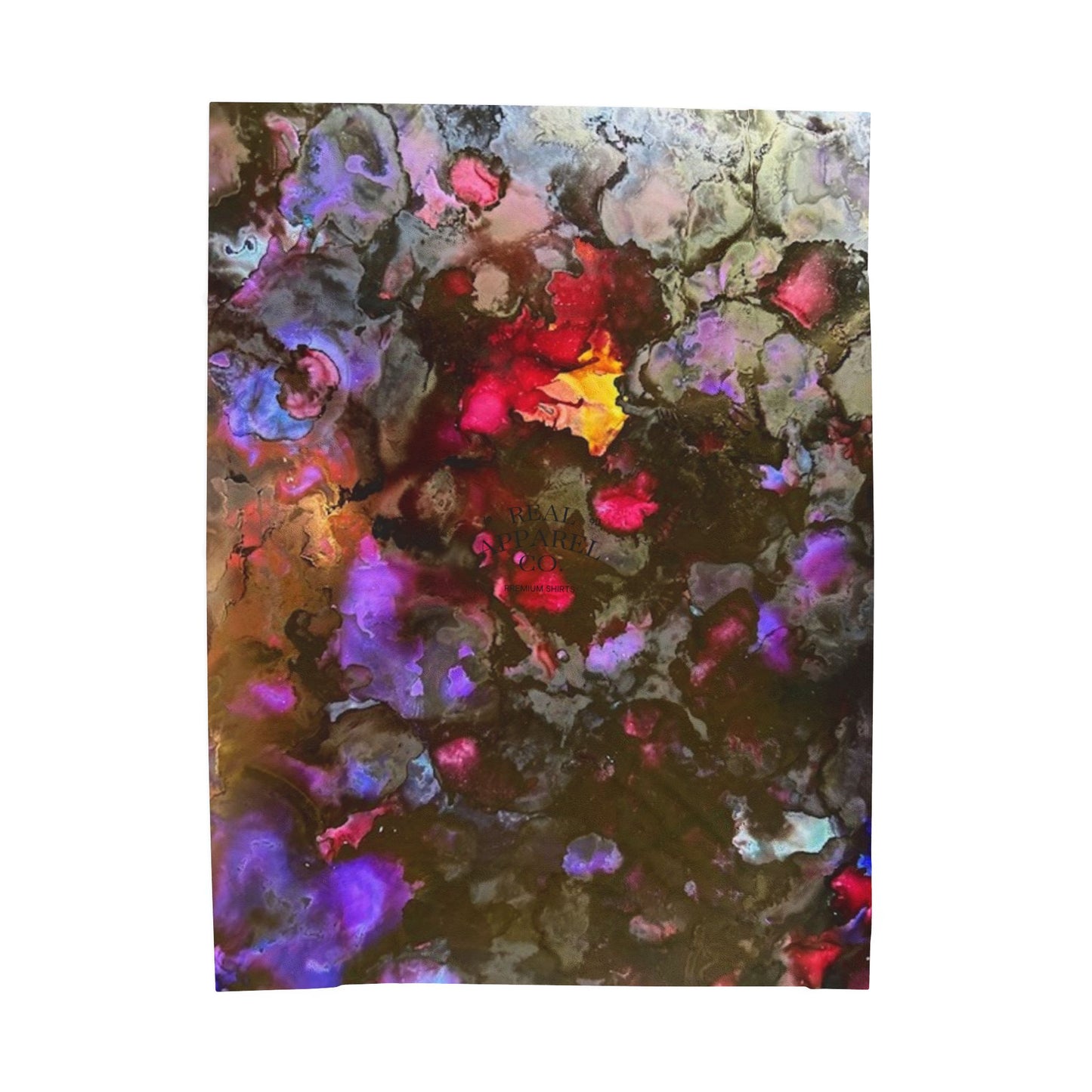 Cozy Velveteen Plush Blanket with Vibrant Abstract Design, Perfect for Home Decor, Gift for Friends, Soft Throw, Living Room Accent
