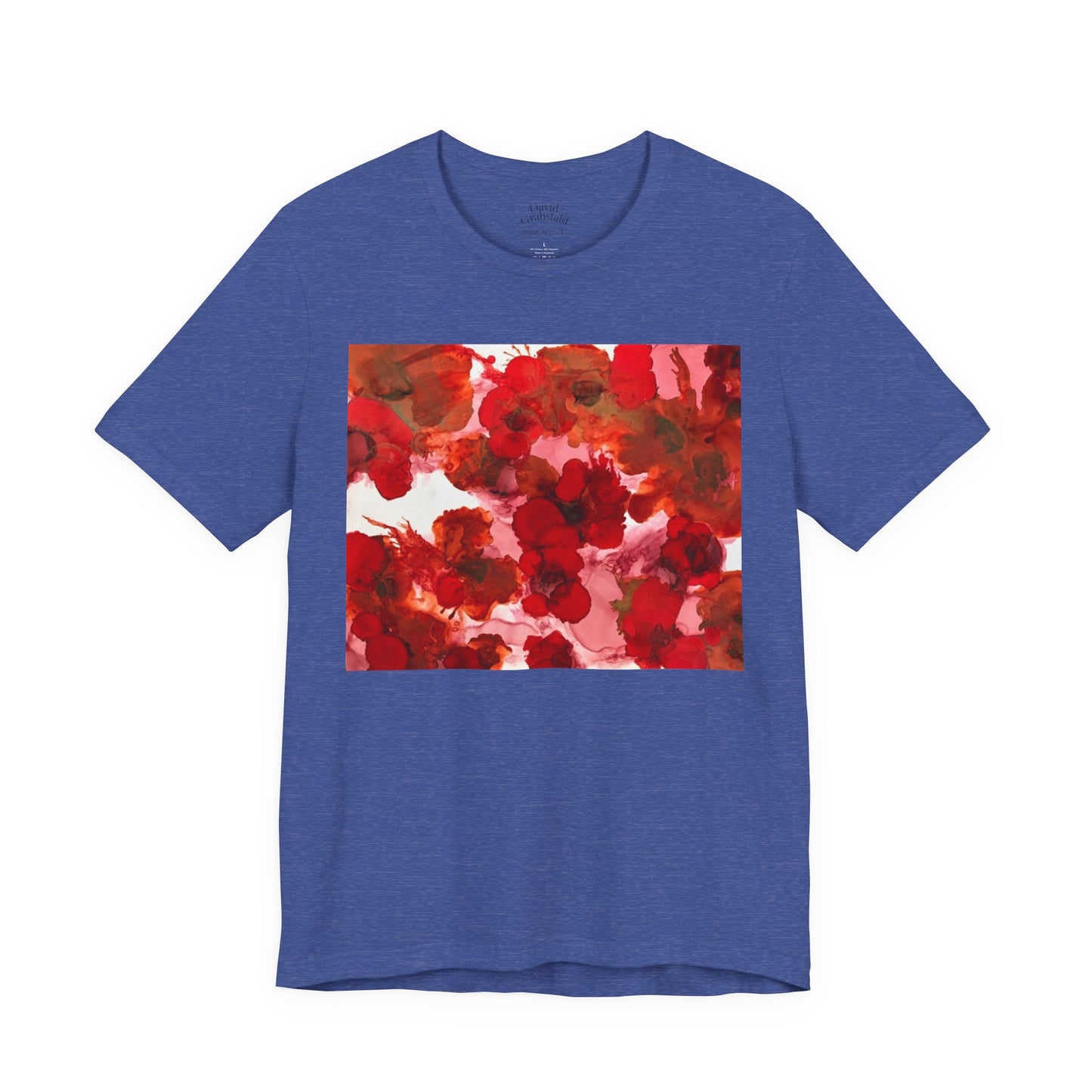 Floral Watercolor Poppy Tee — Red Blossom Graphic T-Shirt