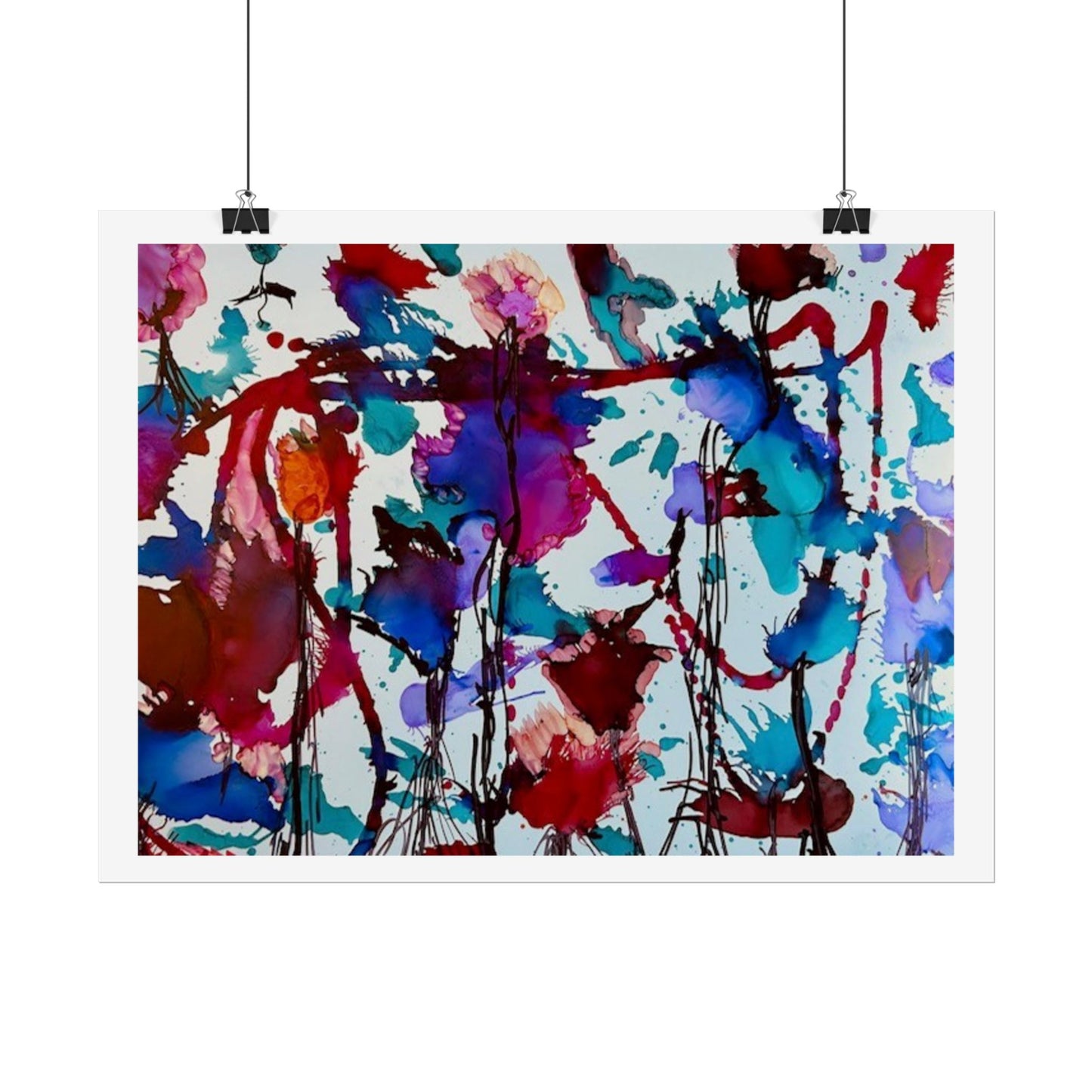Vibrant Abstract Art Print "In Bloom"