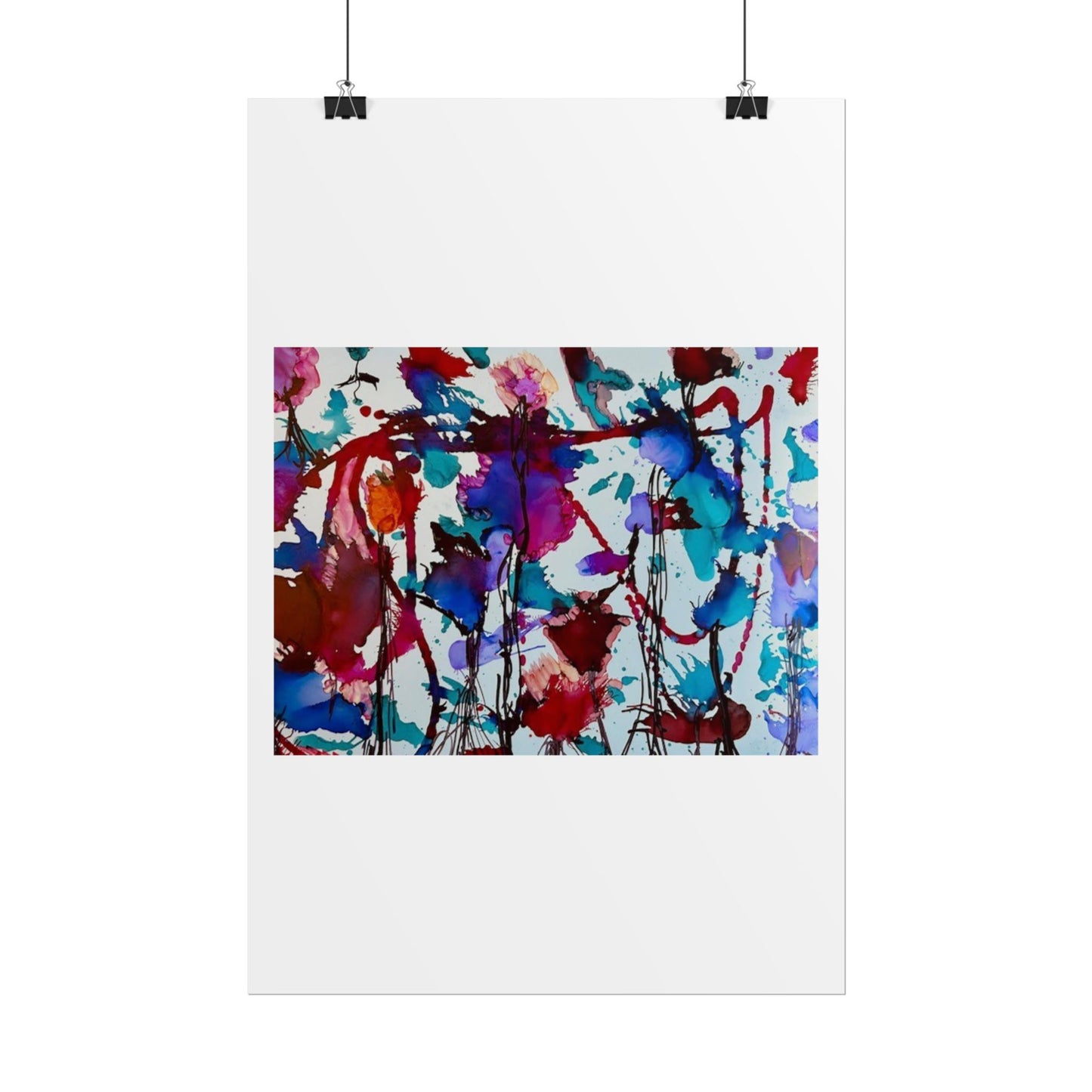 Vibrant Abstract Art Print "In Bloom"