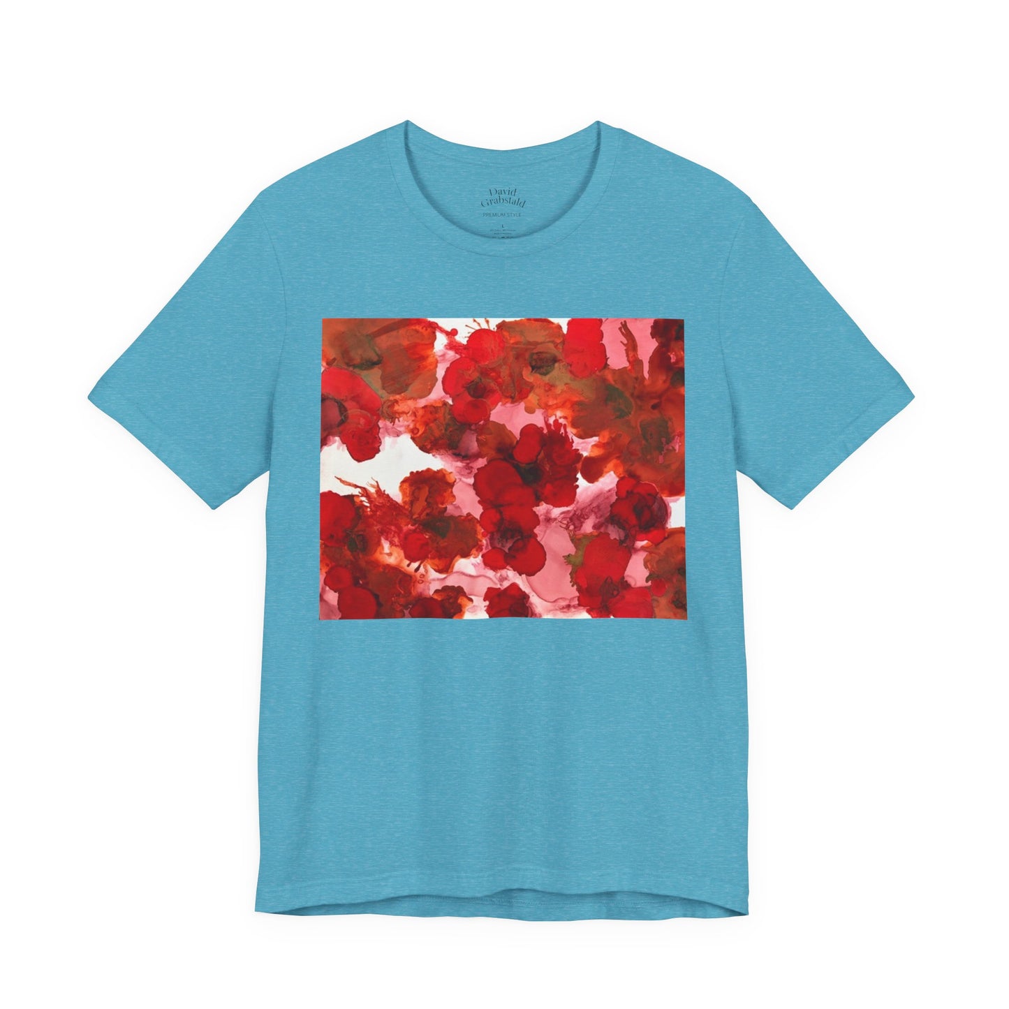 Floral Watercolor Poppy Tee — Red Blossom Graphic T-Shirt