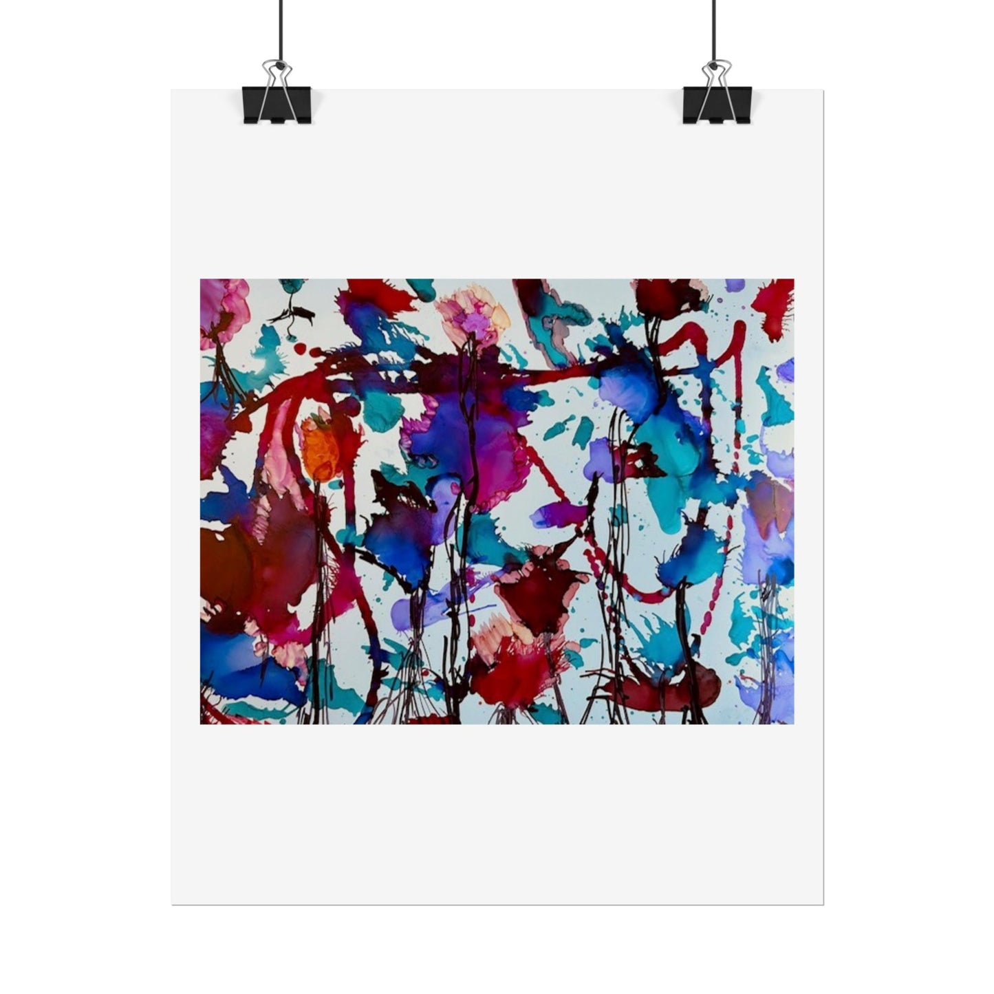 Vibrant Abstract Art Print "In Bloom"