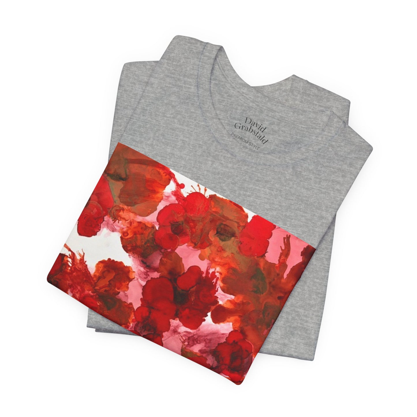 Floral Watercolor Poppy Tee — Red Blossom Graphic T-Shirt