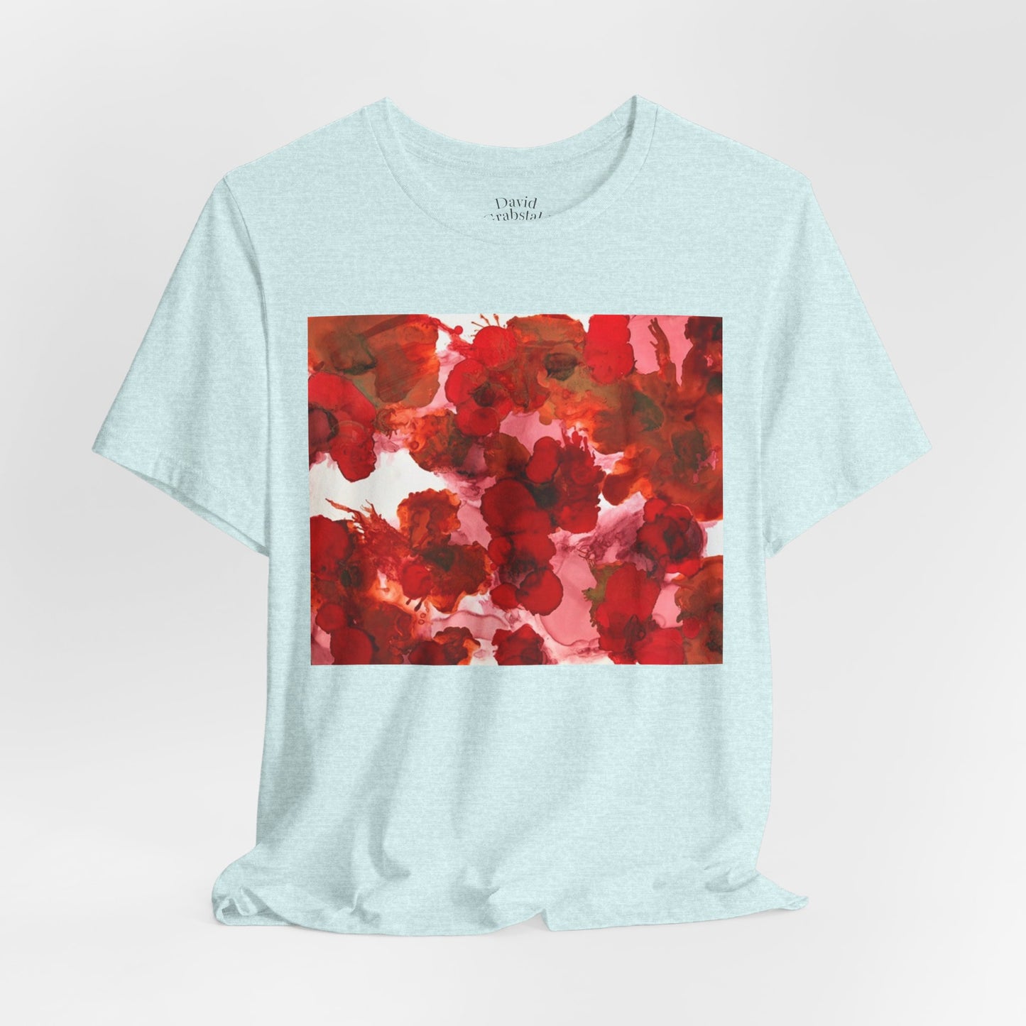 Floral Watercolor Poppy Tee — Red Blossom Graphic T-Shirt