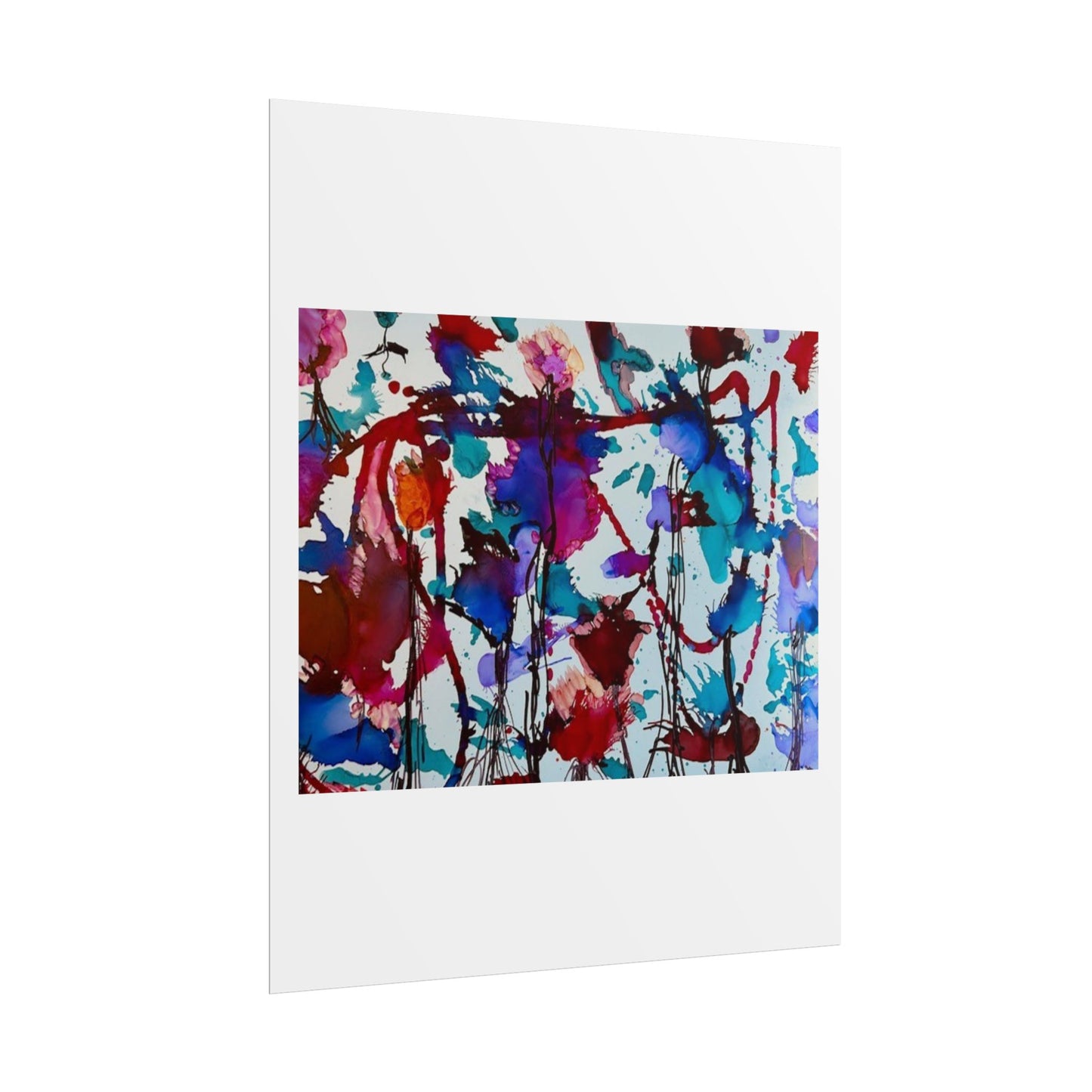 Vibrant Abstract Art Print "In Bloom"