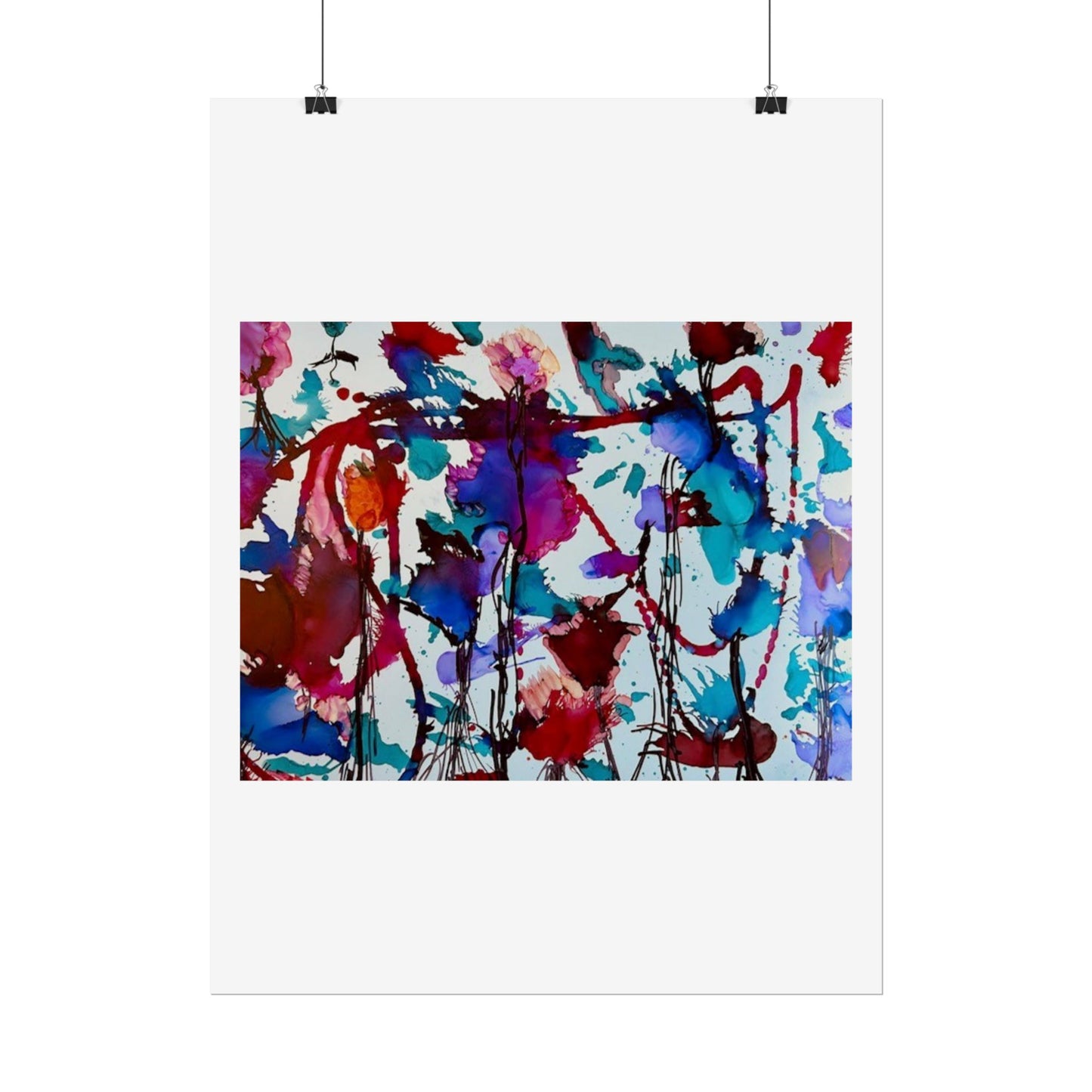 Vibrant Abstract Art Print "In Bloom"