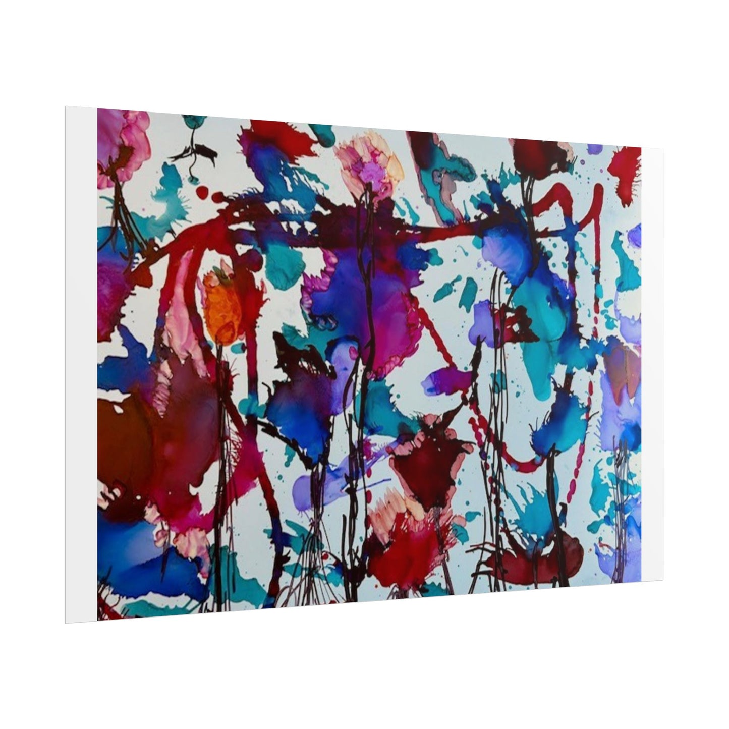 Vibrant Abstract Art Print "In Bloom"