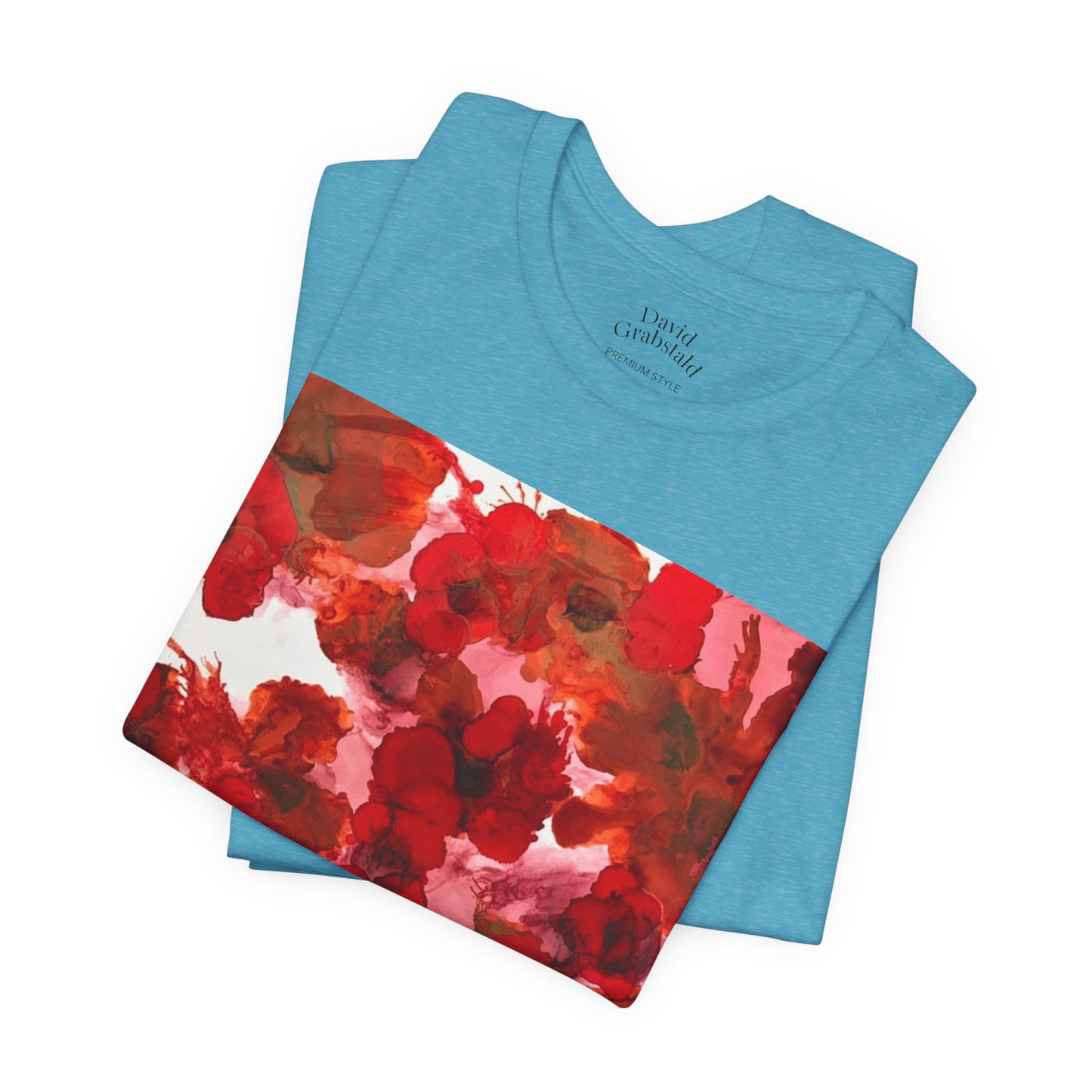 Floral Watercolor Poppy Tee — Red Blossom Graphic T-Shirt