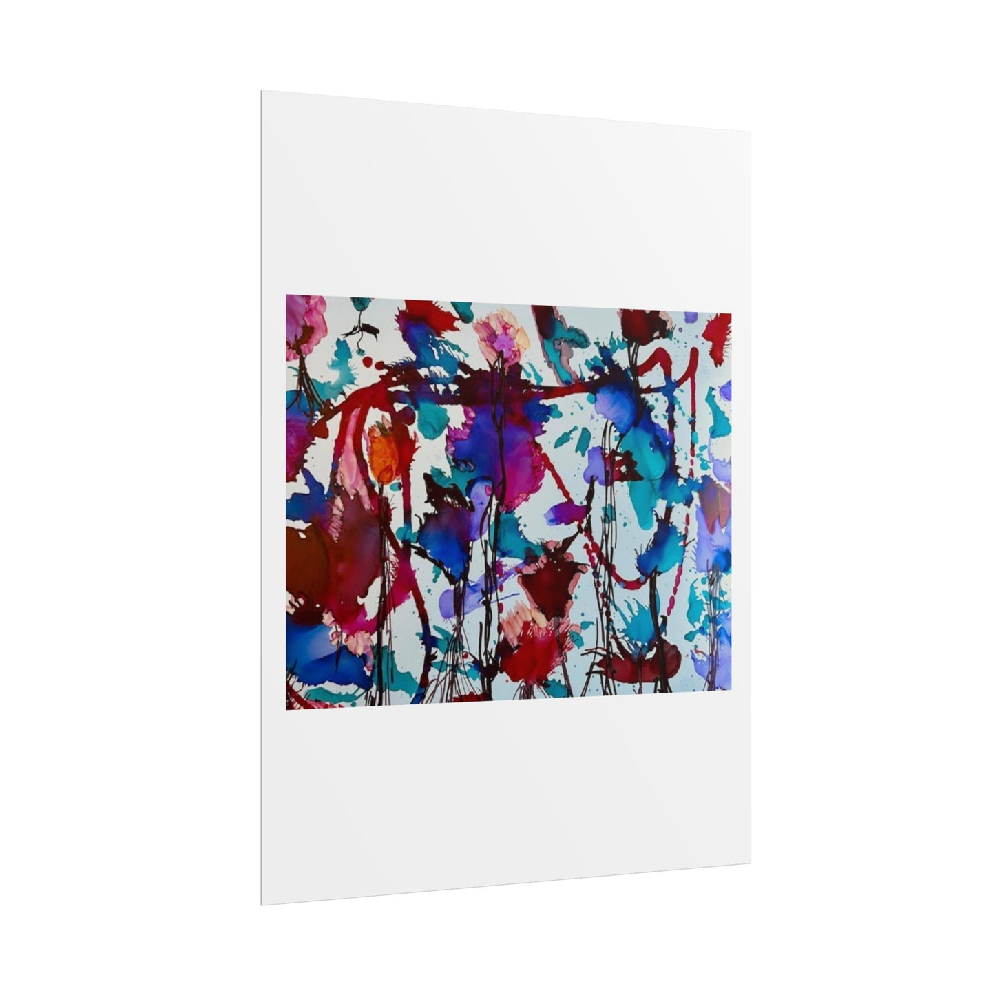 Vibrant Abstract Art Print "In Bloom"