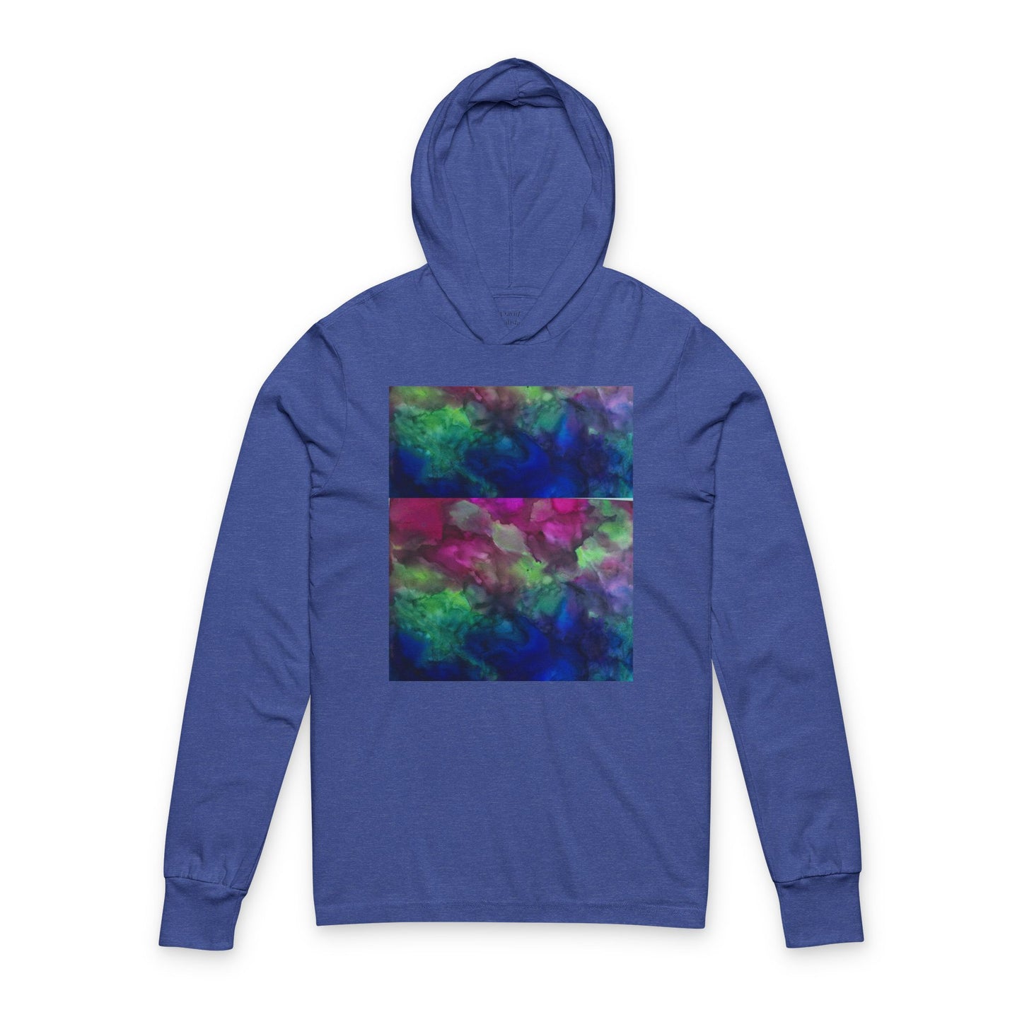 Unisex Hooded Long Sleeve Tee - Classic and Comfy Design Abstract Art