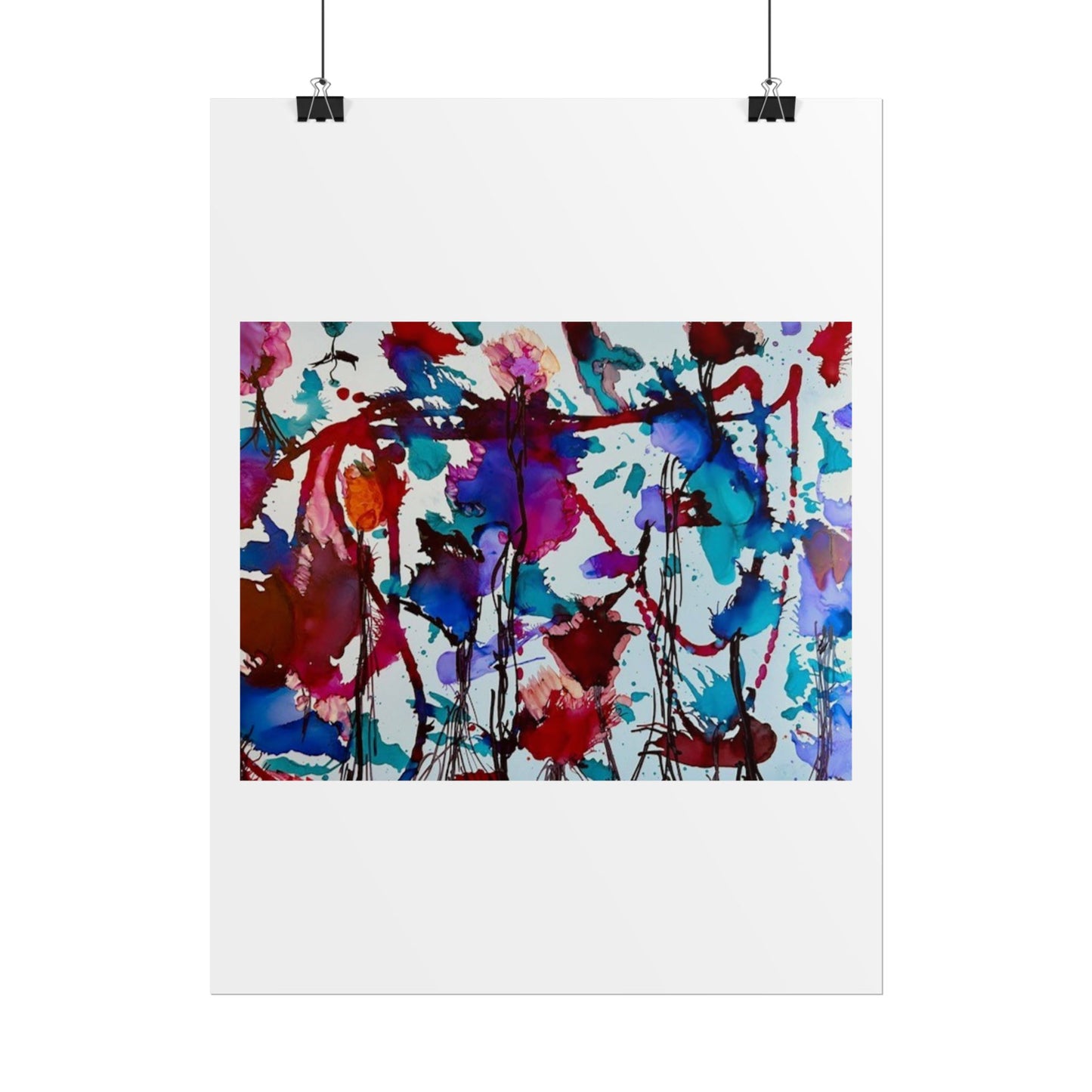 Vibrant Abstract Art Print "In Bloom"