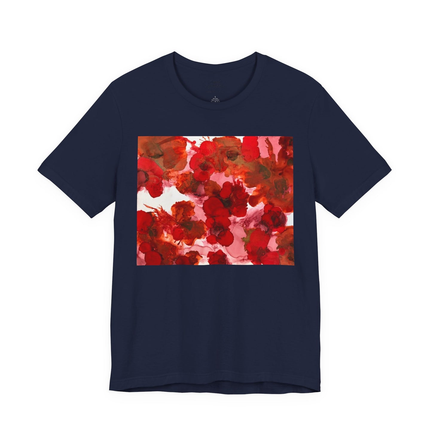 Floral Watercolor Poppy Tee — Red Blossom Graphic T-Shirt