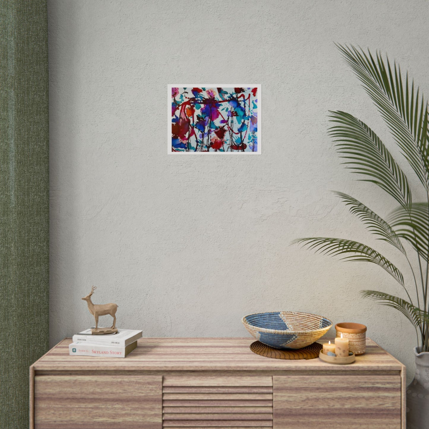 Vibrant Abstract Art Print "In Bloom"