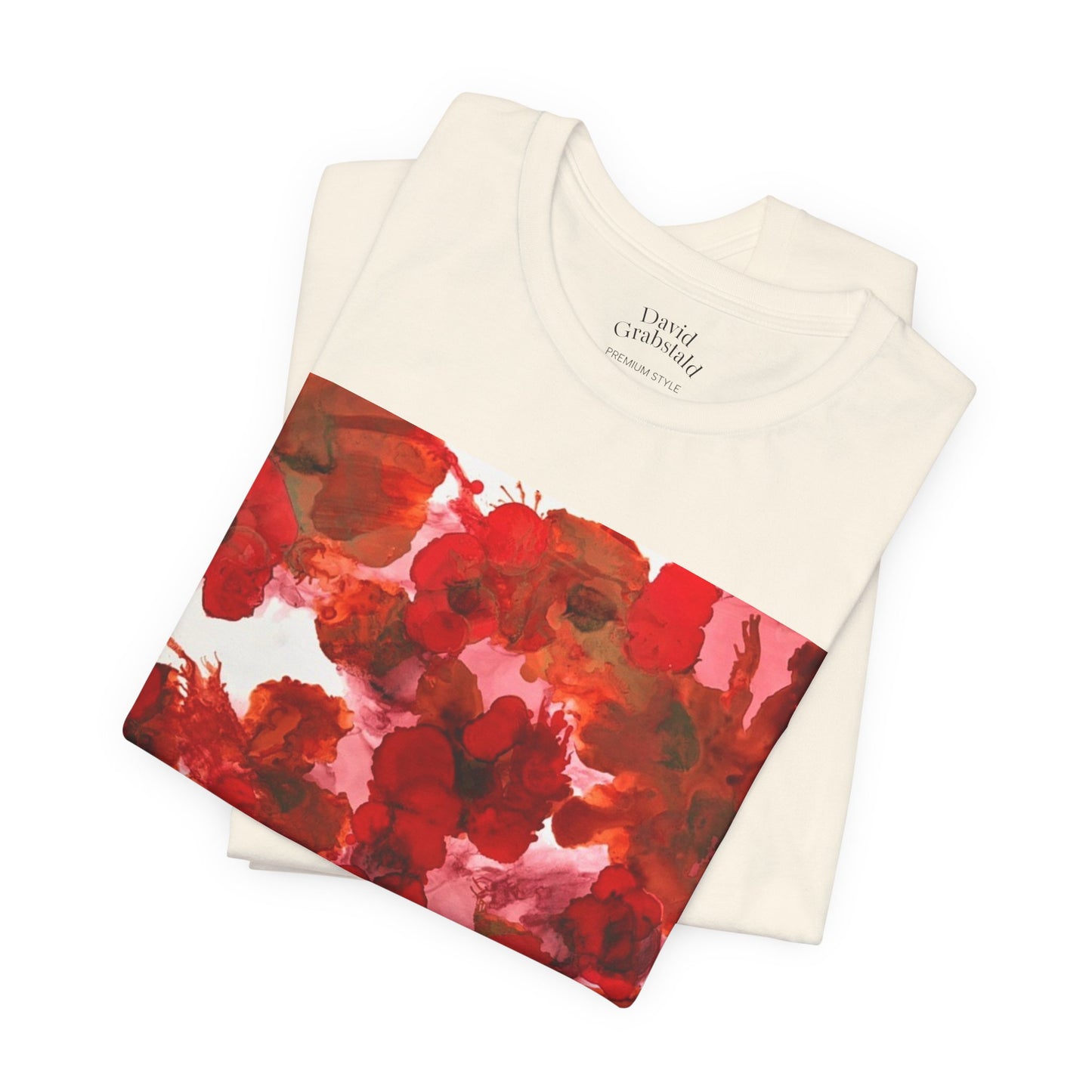 Floral Watercolor Poppy Tee — Red Blossom Graphic T-Shirt
