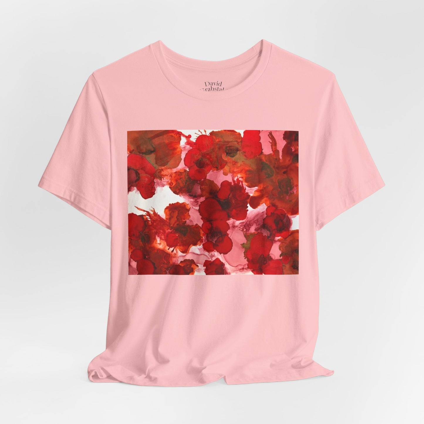 Floral Watercolor Poppy Tee — Red Blossom Graphic T-Shirt