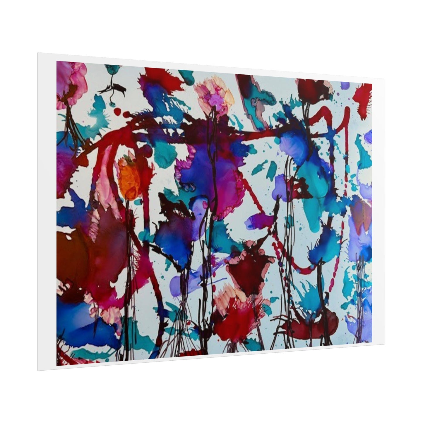 Vibrant Abstract Art Print "In Bloom"