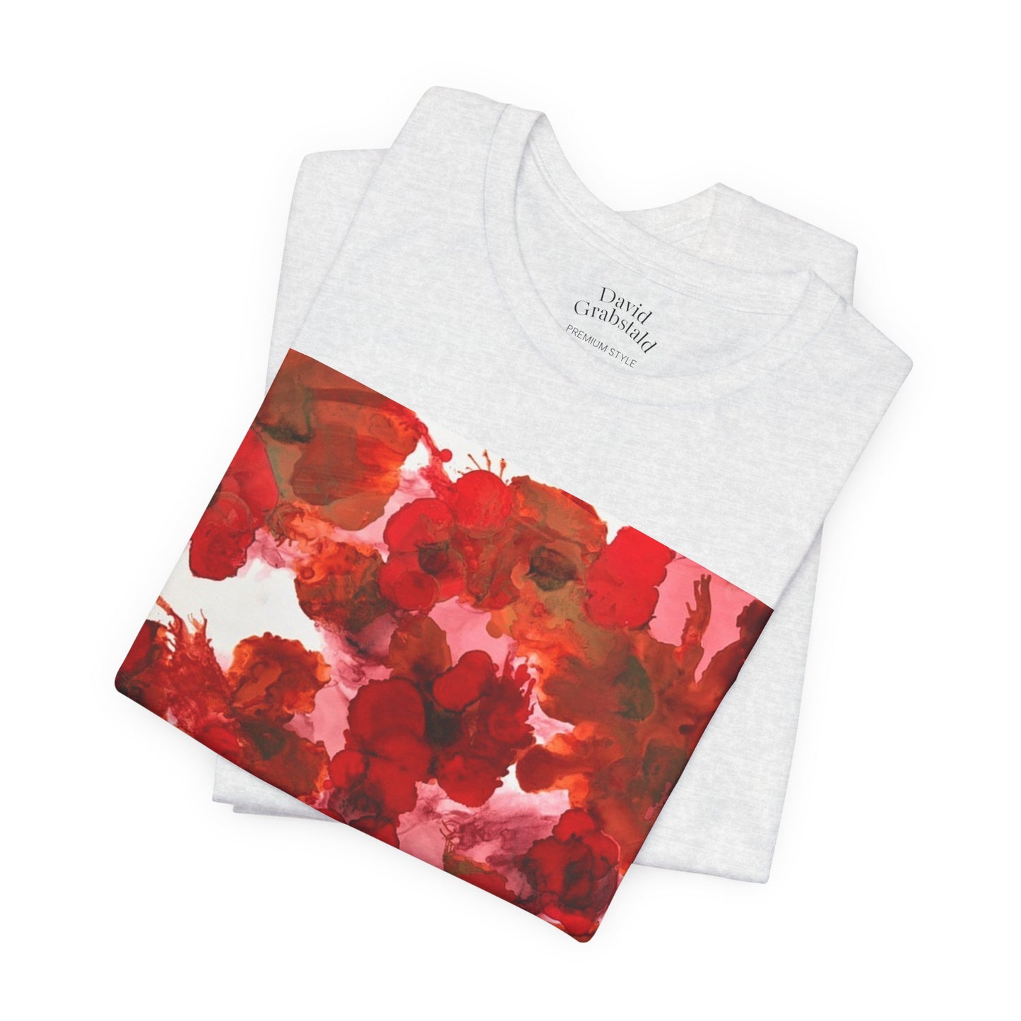 Floral Watercolor Poppy Tee — Red Blossom Graphic T-Shirt