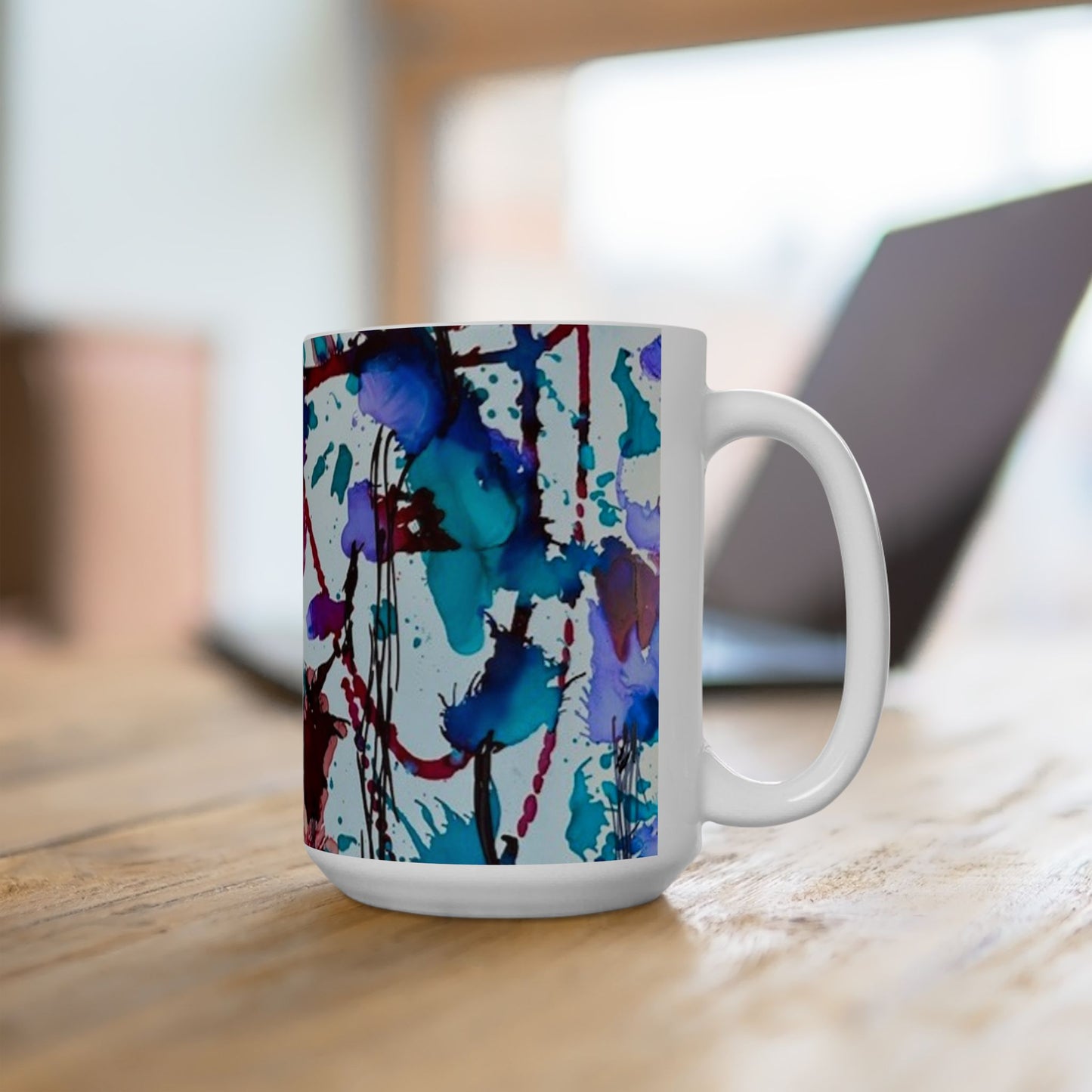 Vibrant Abstract Ceramic Mug | Colorful Art Drinkware, Unique Gift, Home Decor, Coffee Cup, Tea Lover