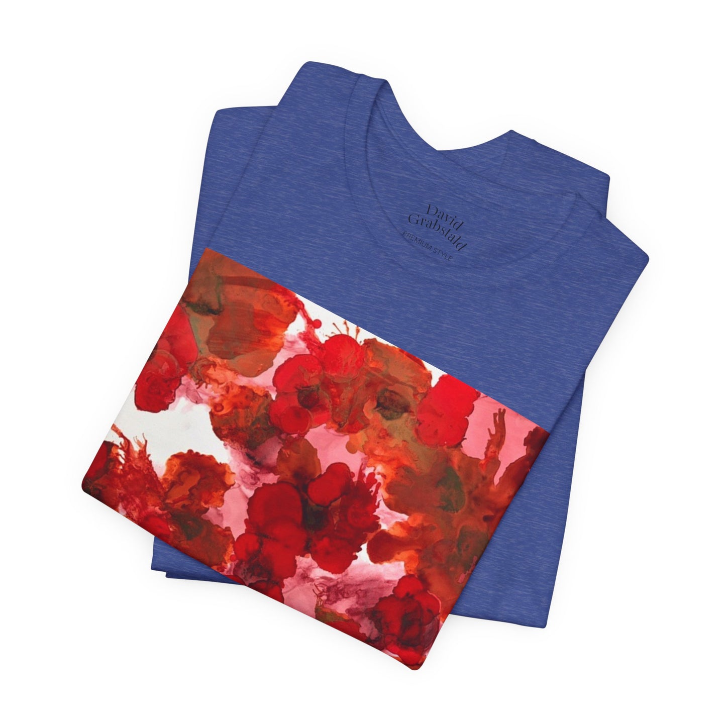 Floral Watercolor Poppy Tee — Red Blossom Graphic T-Shirt