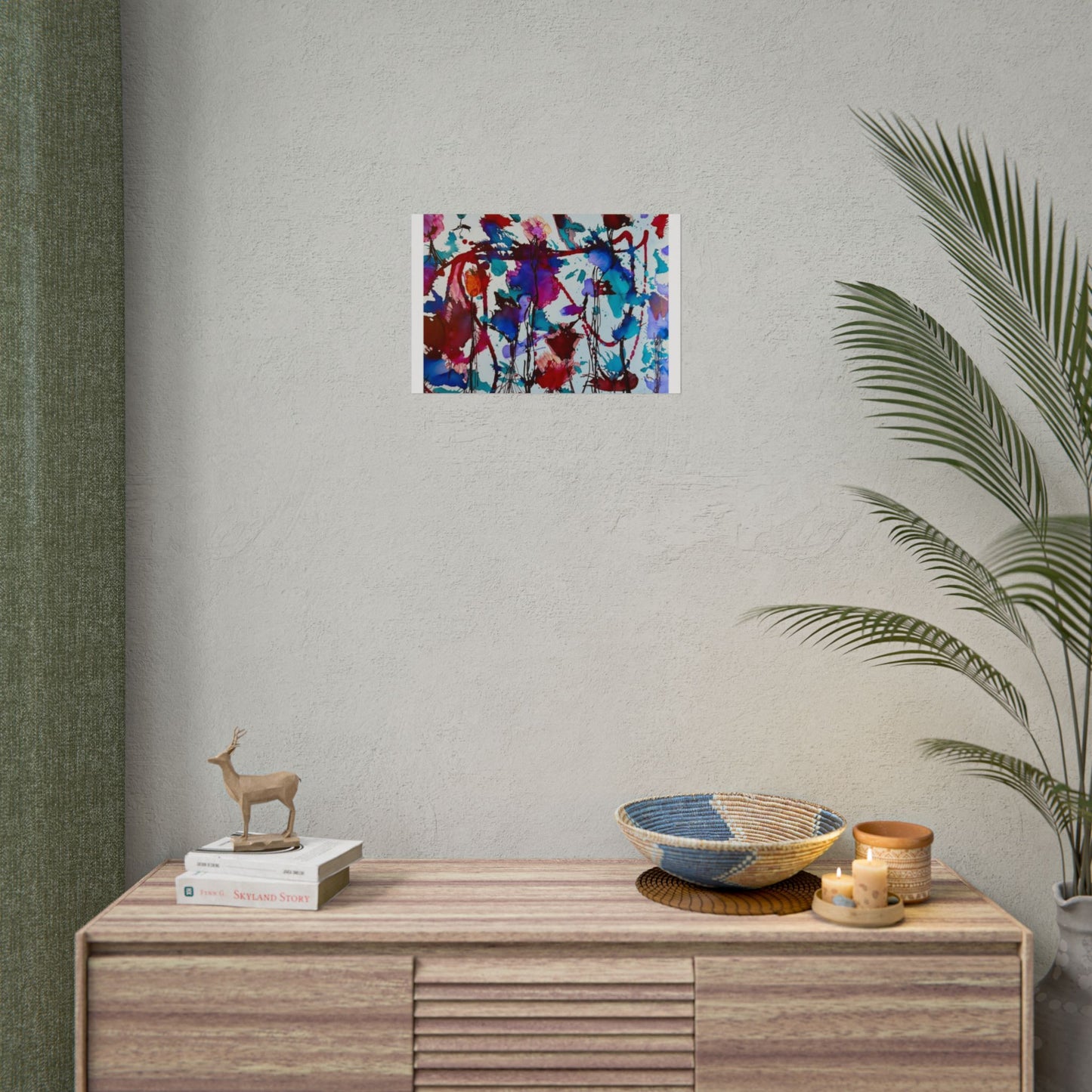 Vibrant Abstract Art Print "In Bloom"