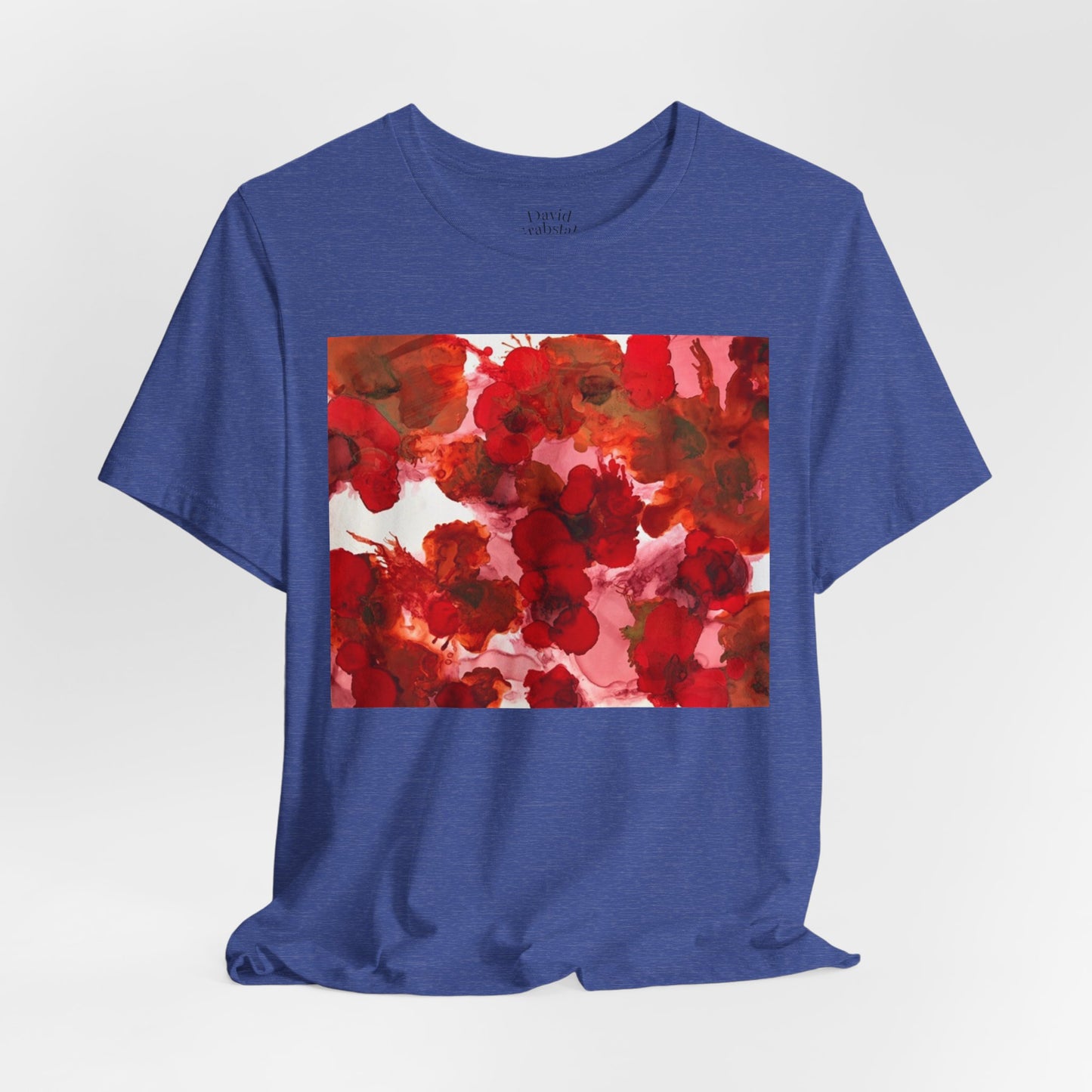 Floral Watercolor Poppy Tee — Red Blossom Graphic T-Shirt