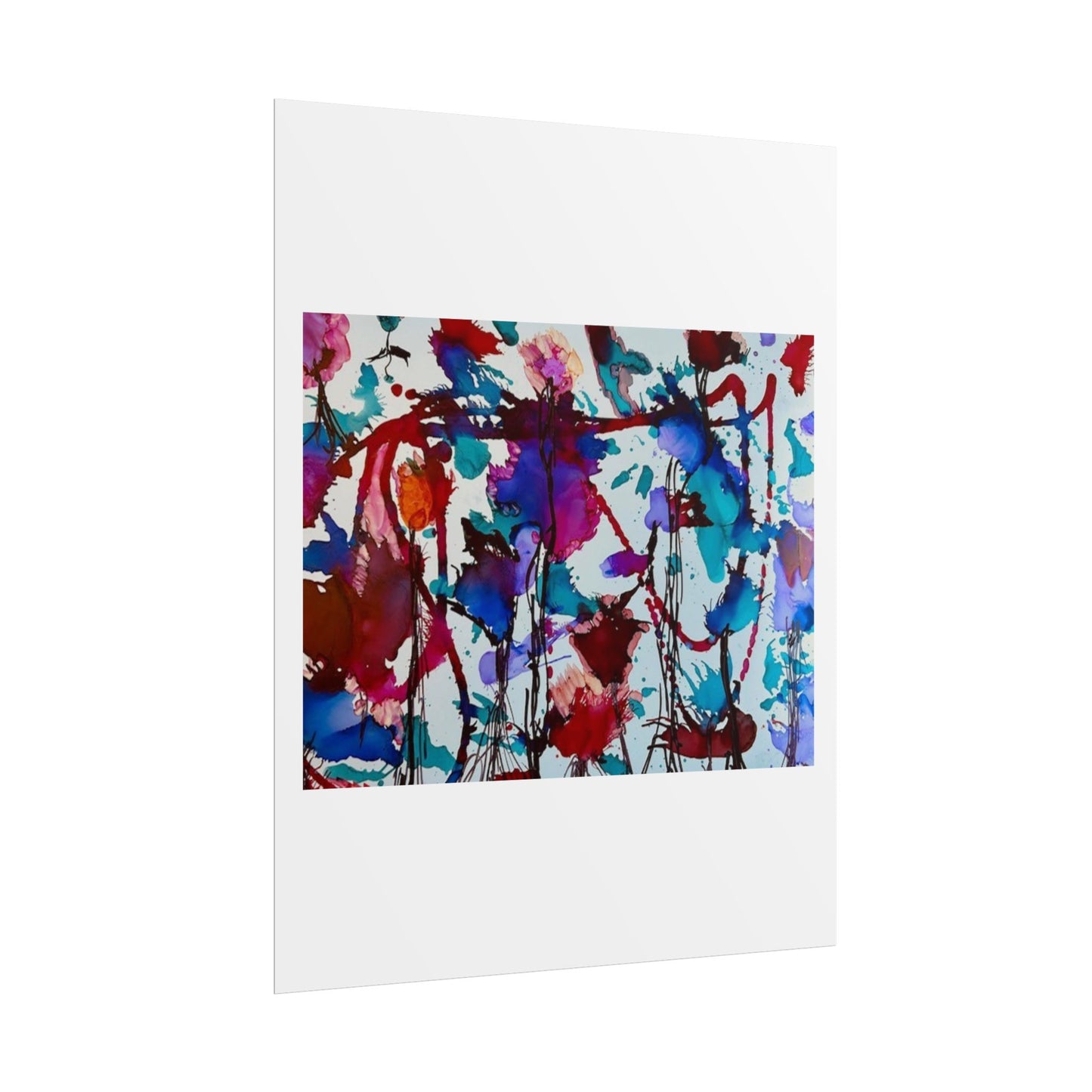 Vibrant Abstract Art Print "In Bloom"
