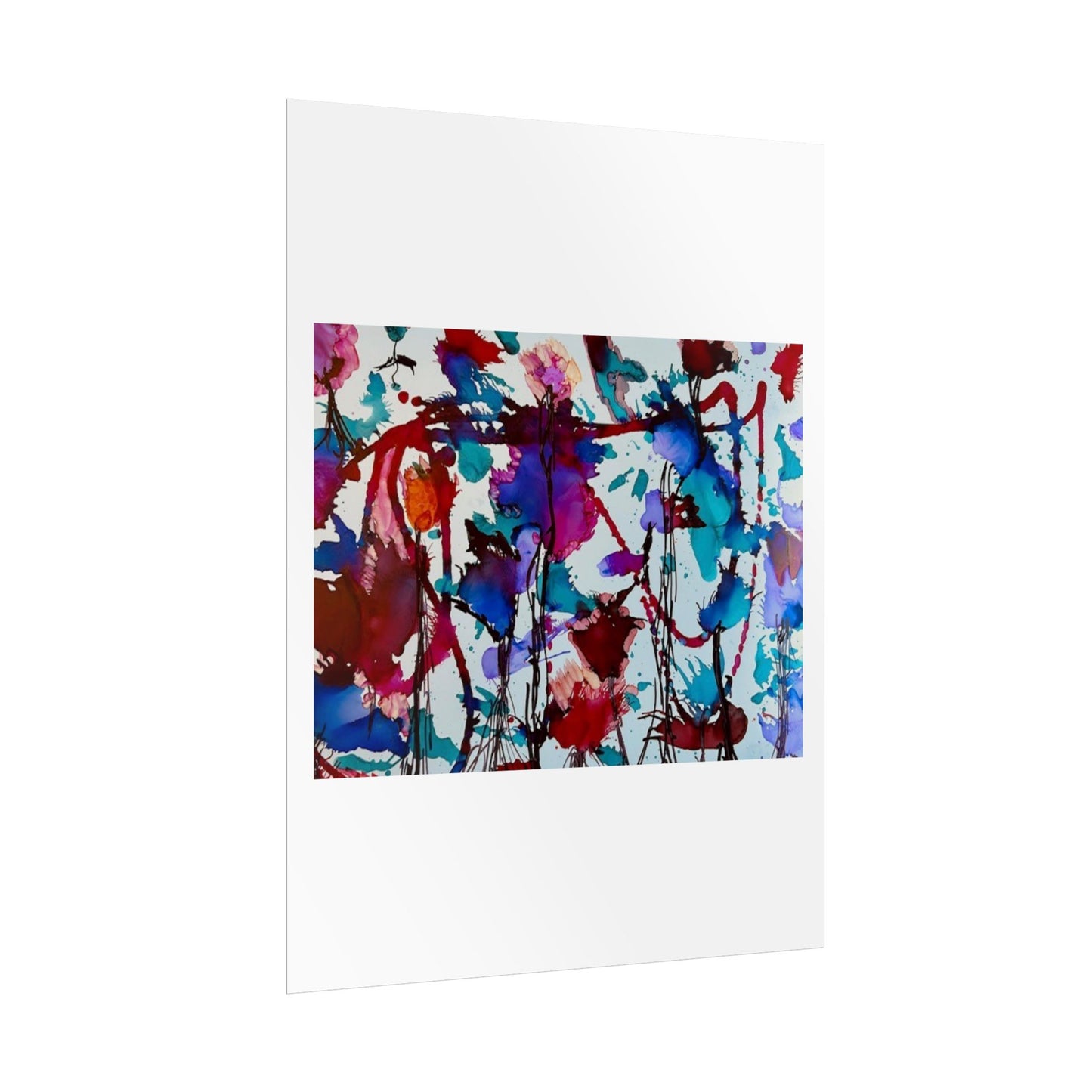 Vibrant Abstract Art Print "In Bloom"