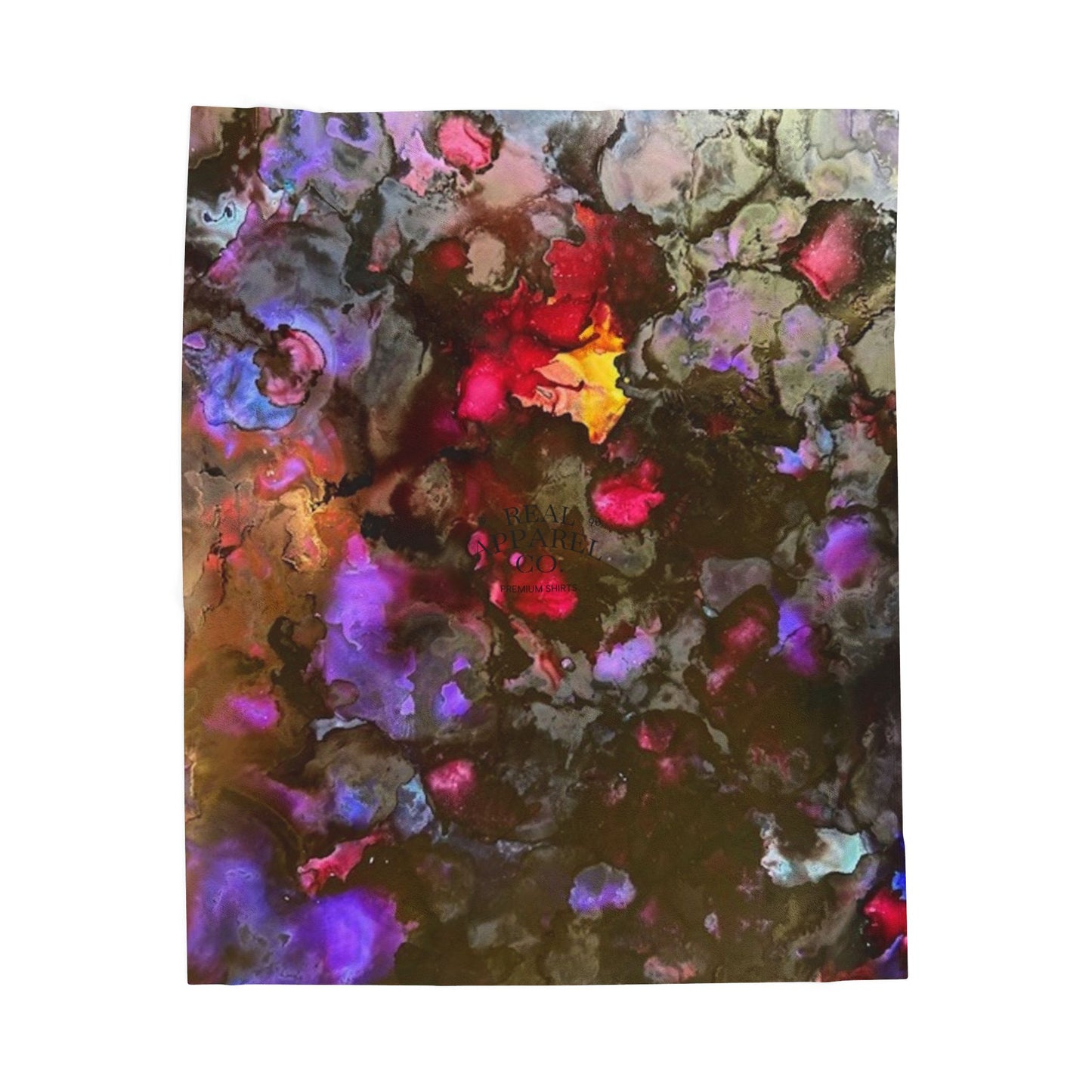Cozy Velveteen Plush Blanket with Vibrant Abstract Design, Perfect for Home Decor, Gift for Friends, Soft Throw, Living Room Accent