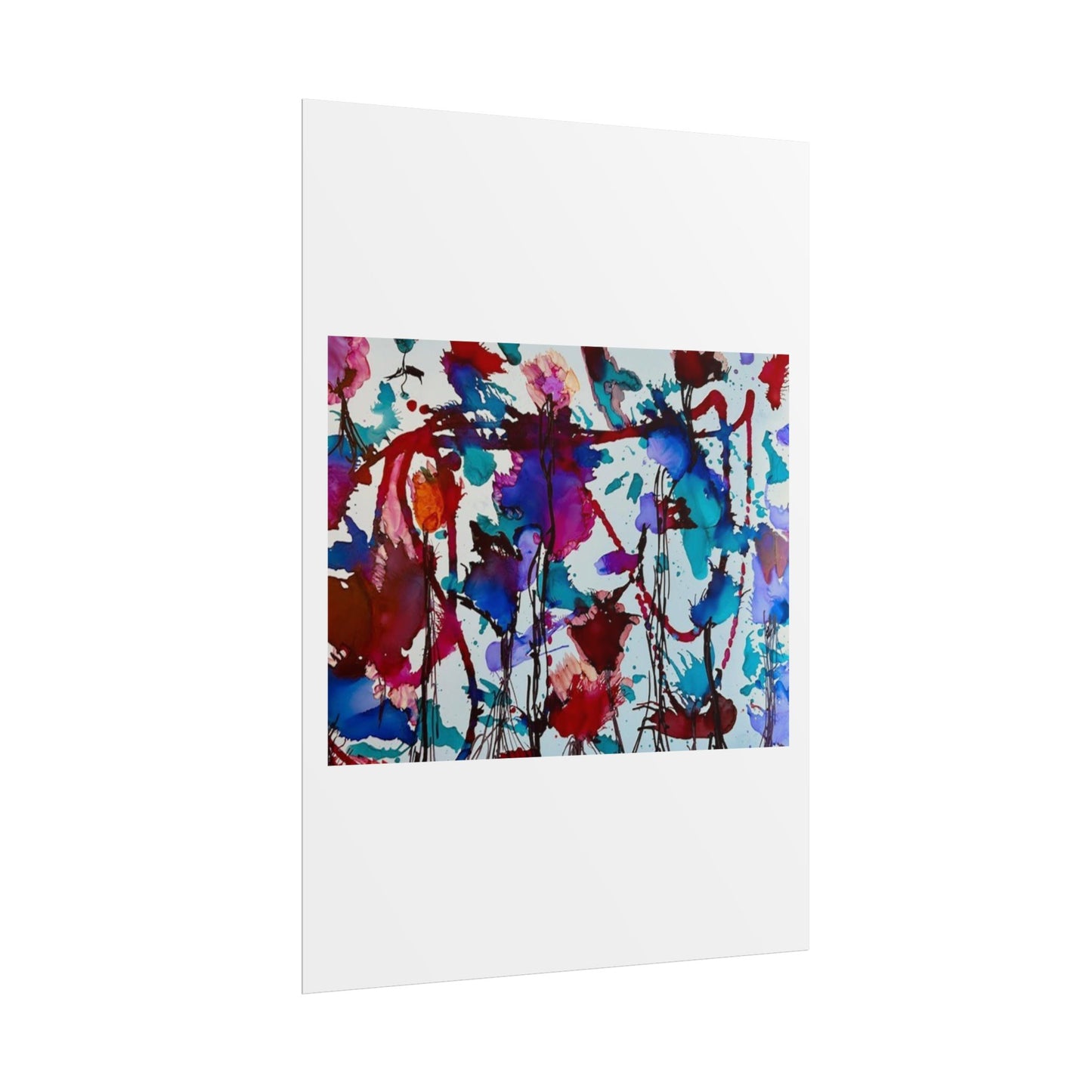 Vibrant Abstract Art Print "In Bloom"