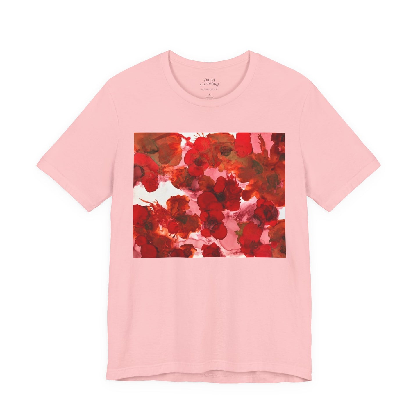 Floral Watercolor Poppy Tee — Red Blossom Graphic T-Shirt
