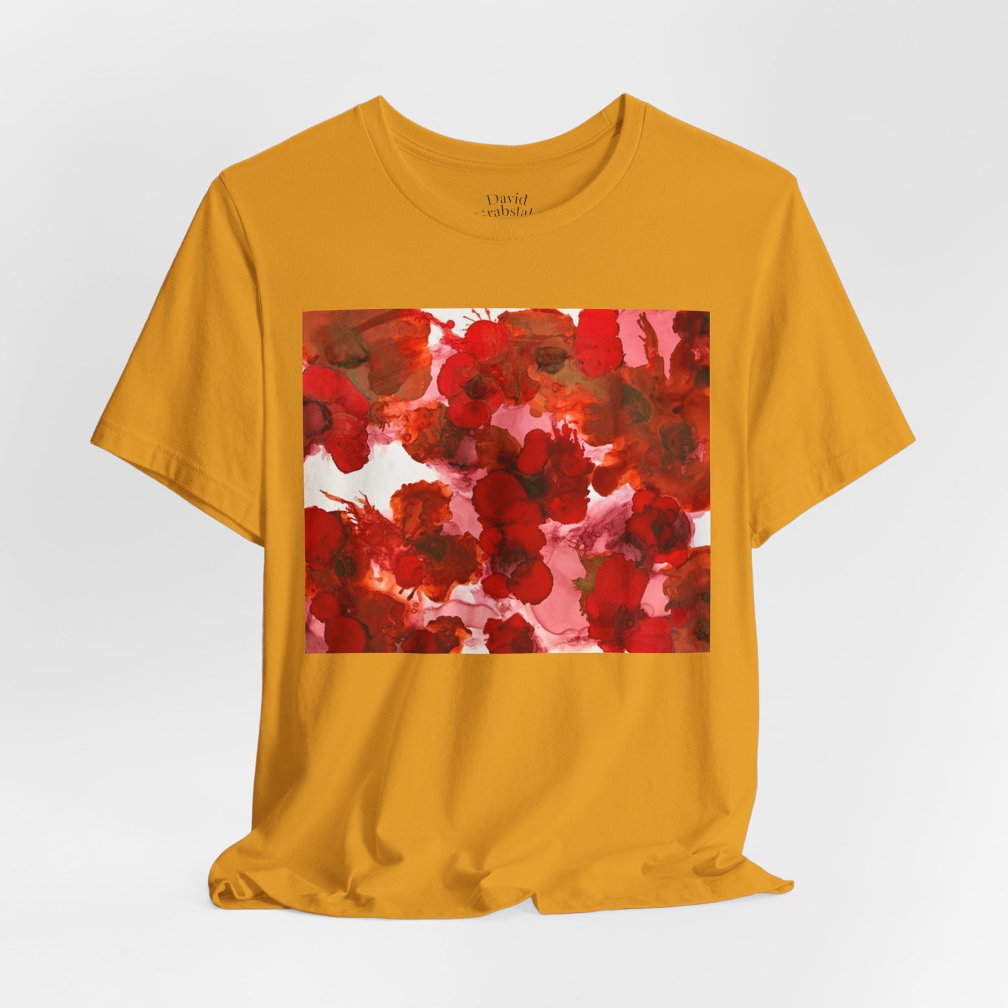 Floral Watercolor Poppy Tee — Red Blossom Graphic T-Shirt