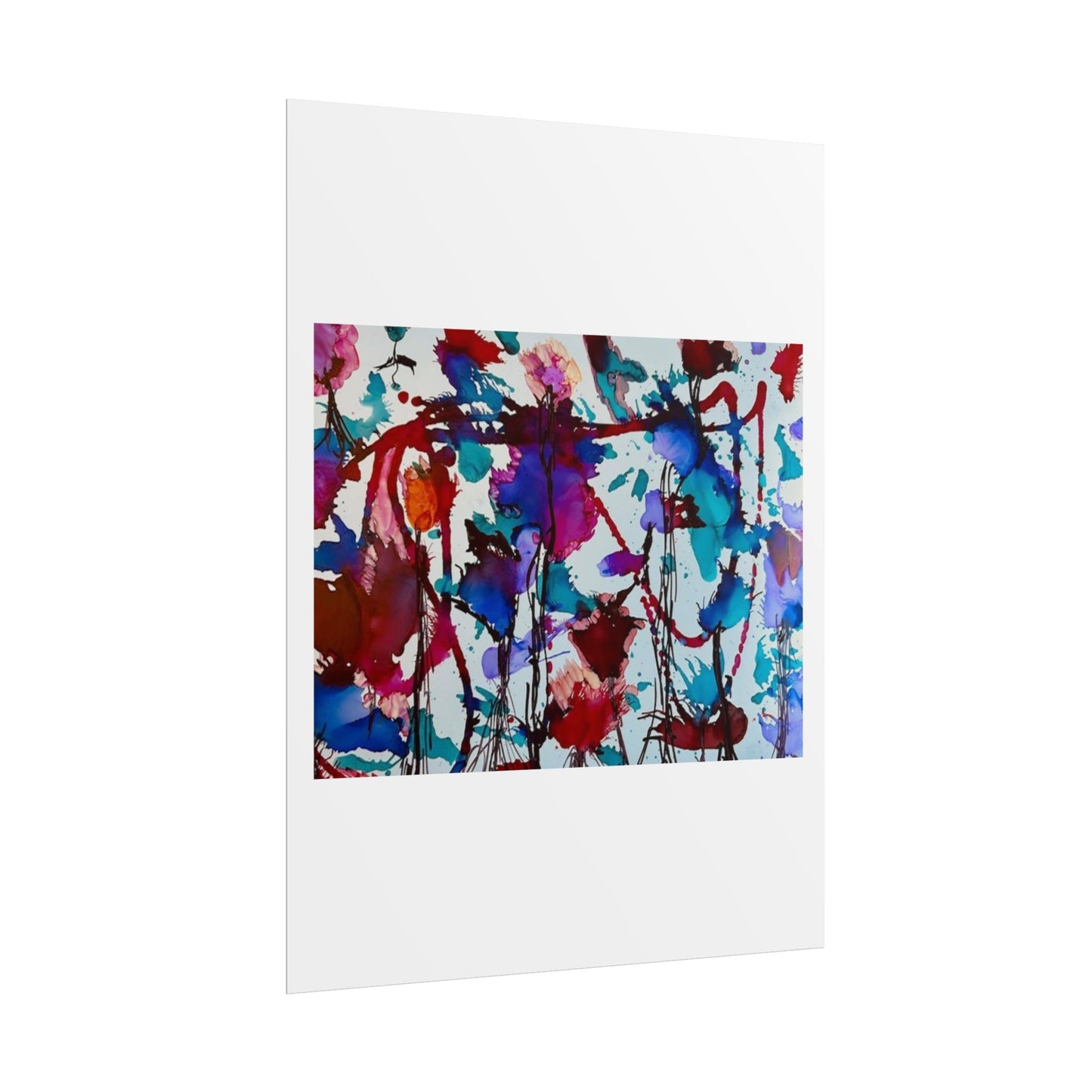 Vibrant Abstract Art Print "In Bloom"