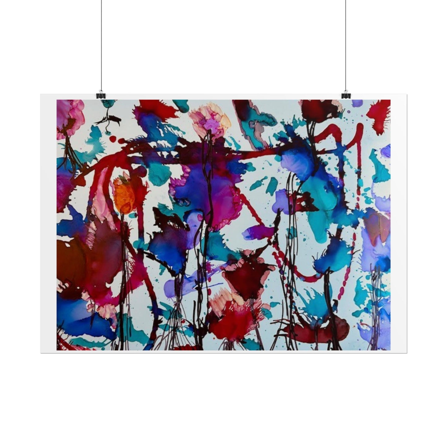 Vibrant Abstract Art Print "In Bloom"