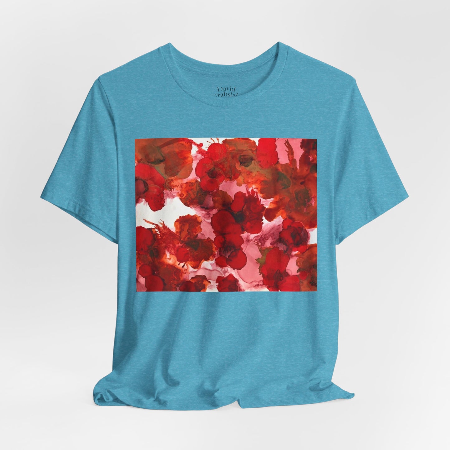Floral Watercolor Poppy Tee — Red Blossom Graphic T-Shirt