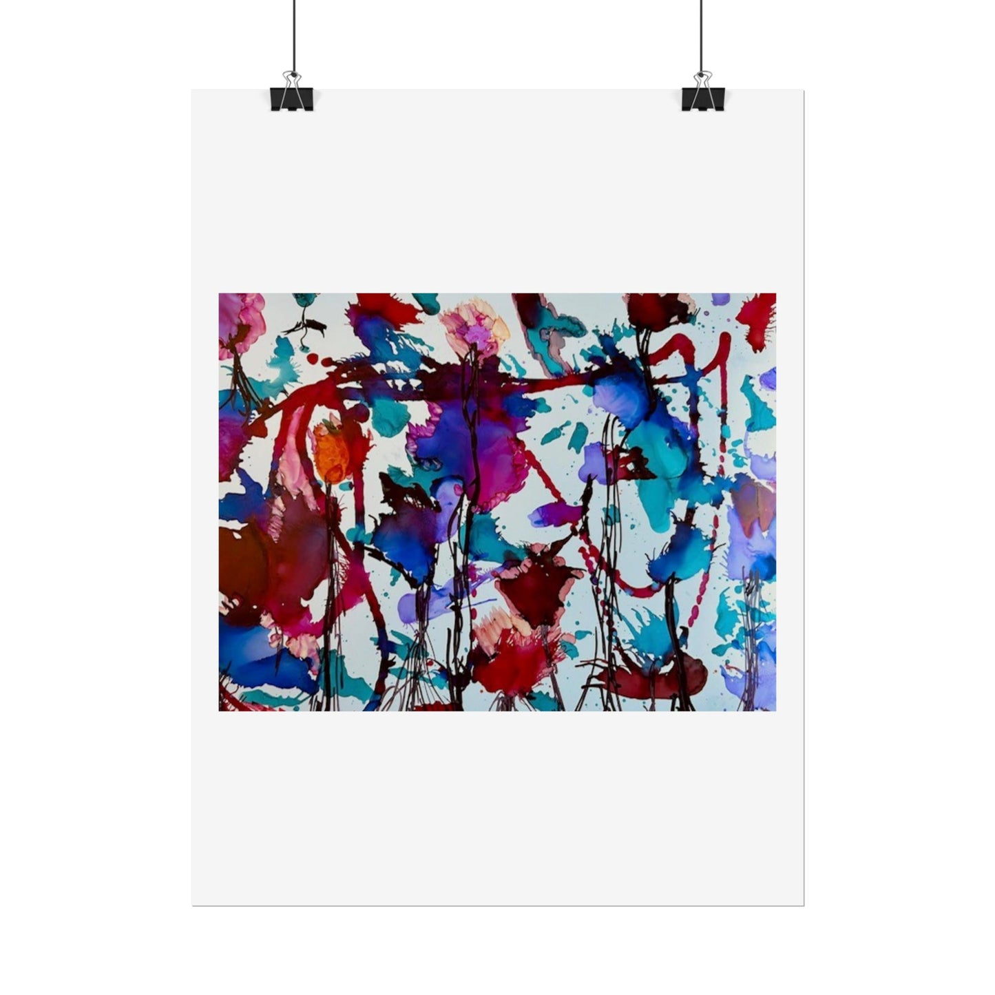 Vibrant Abstract Art Print "In Bloom"