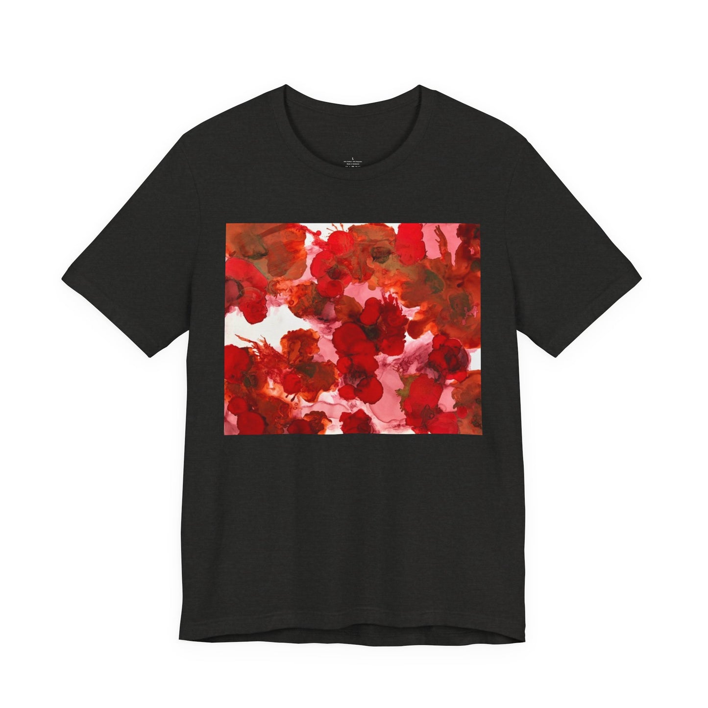 Floral Watercolor Poppy Tee — Red Blossom Graphic T-Shirt