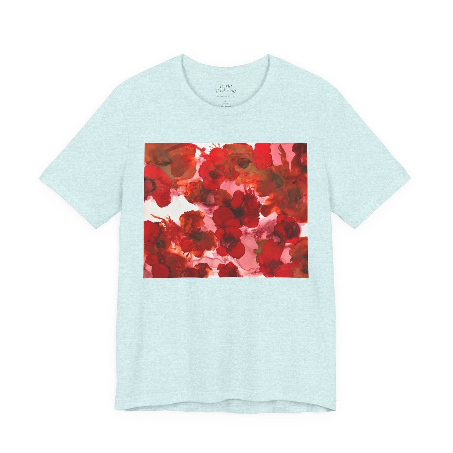 Floral Watercolor Poppy Tee — Red Blossom Graphic T-Shirt