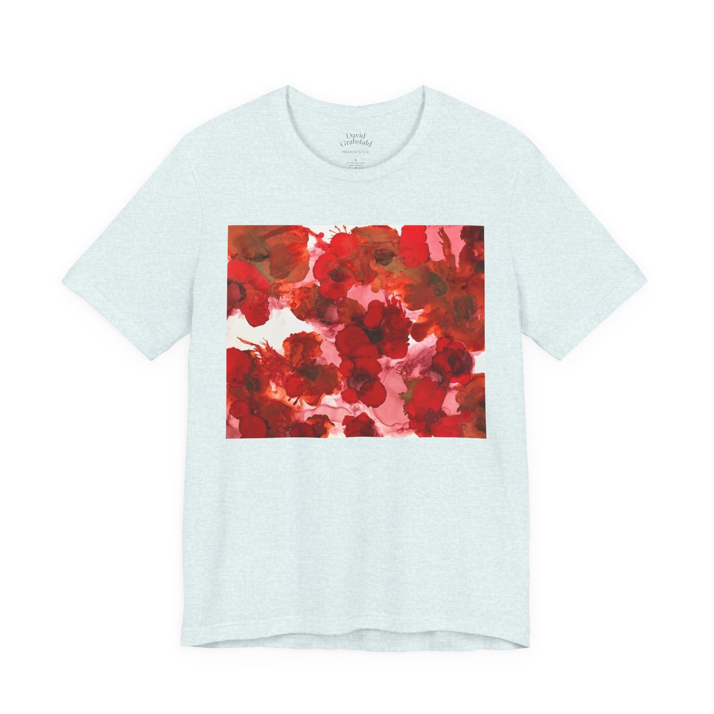 Floral Watercolor Poppy Tee — Red Blossom Graphic T-Shirt