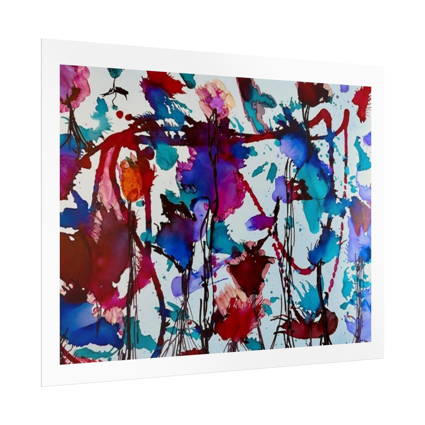 Vibrant Abstract Art Print "In Bloom"