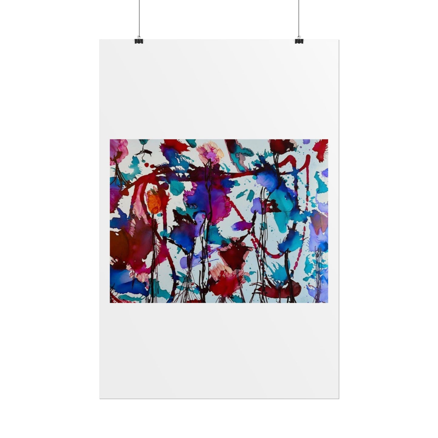 Vibrant Abstract Art Print "In Bloom"