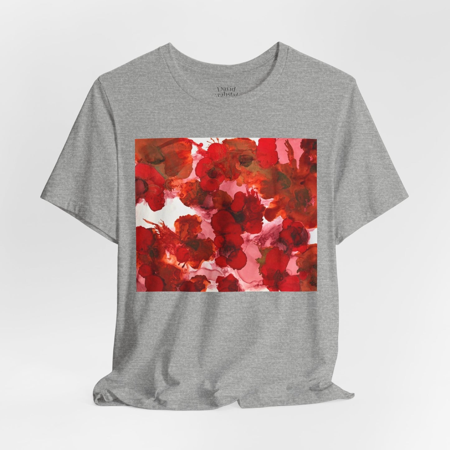 Floral Watercolor Poppy Tee — Red Blossom Graphic T-Shirt