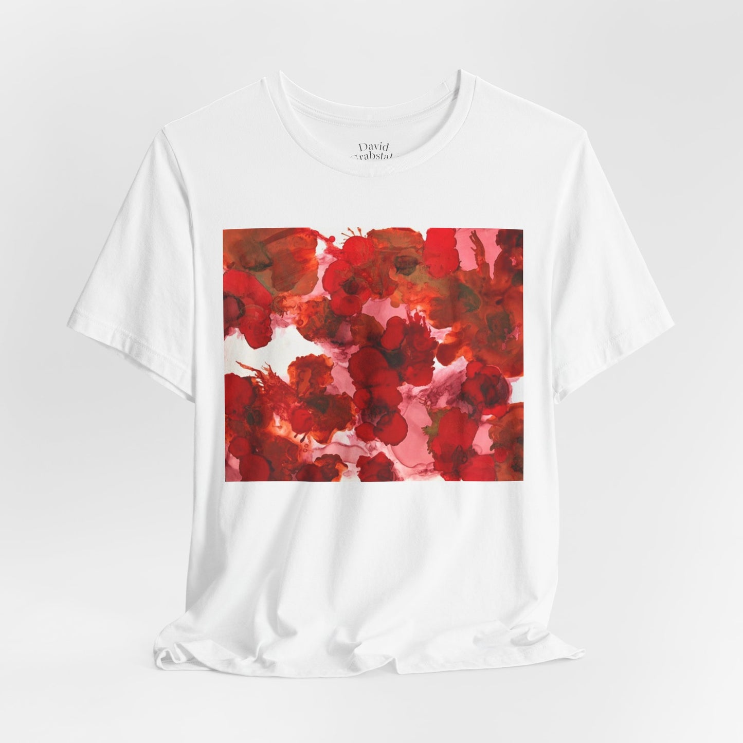 Floral Watercolor Poppy Tee — Red Blossom Graphic T-Shirt