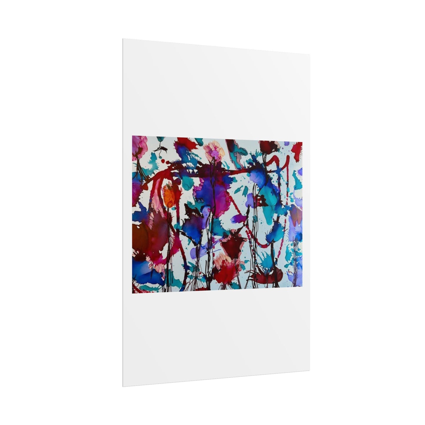 Vibrant Abstract Art Print "In Bloom"
