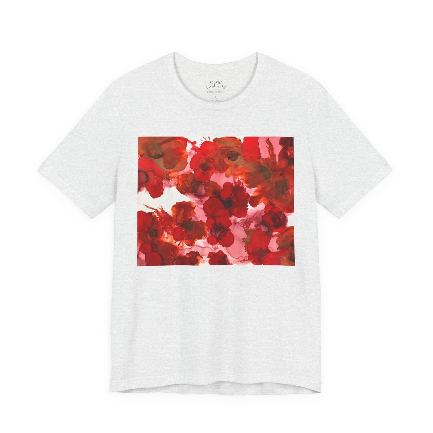 Floral Watercolor Poppy Tee — Red Blossom Graphic T-Shirt