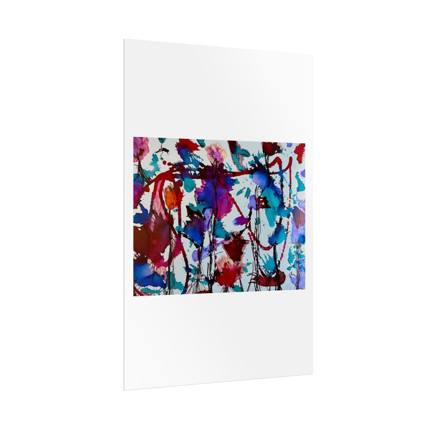 Vibrant Abstract Art Print "In Bloom"