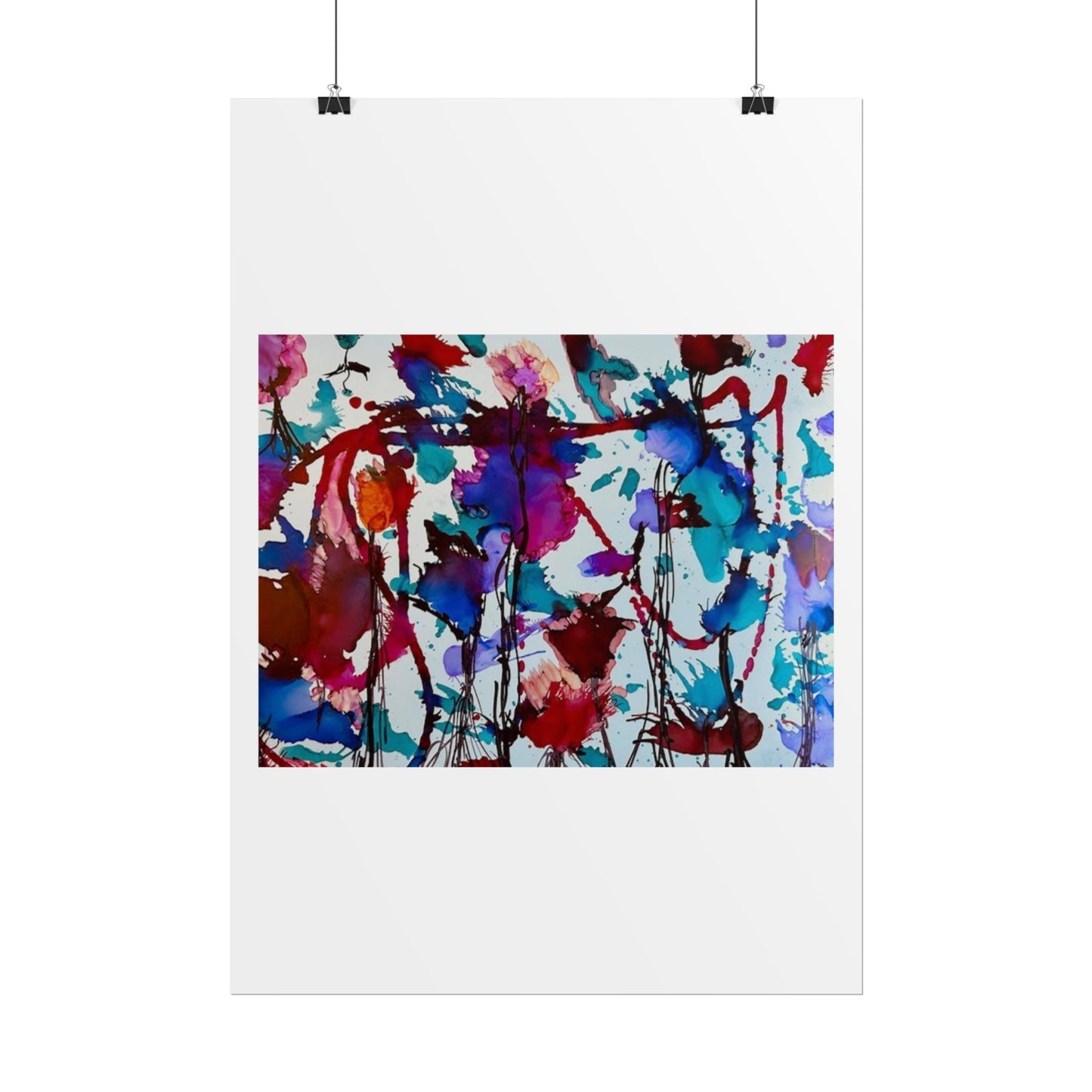 Vibrant Abstract Art Print "In Bloom"