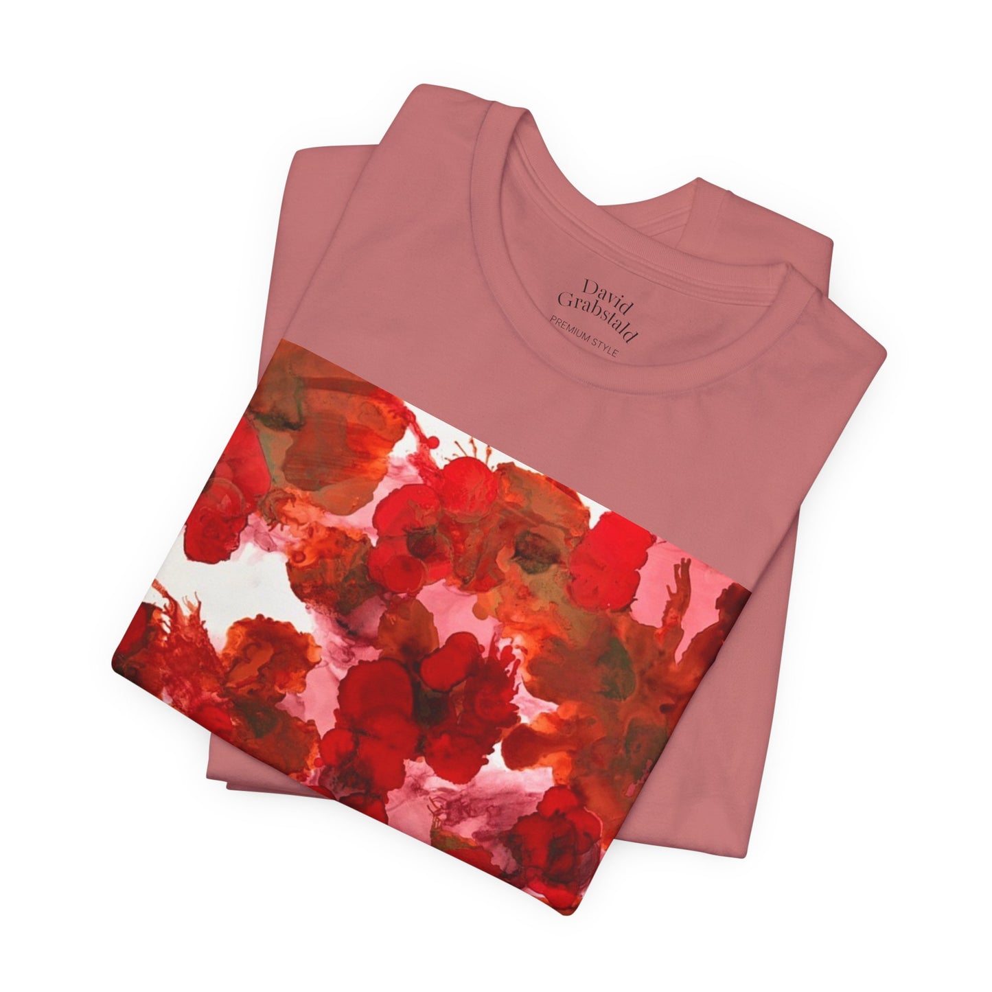 Floral Watercolor Poppy Tee — Red Blossom Graphic T-Shirt